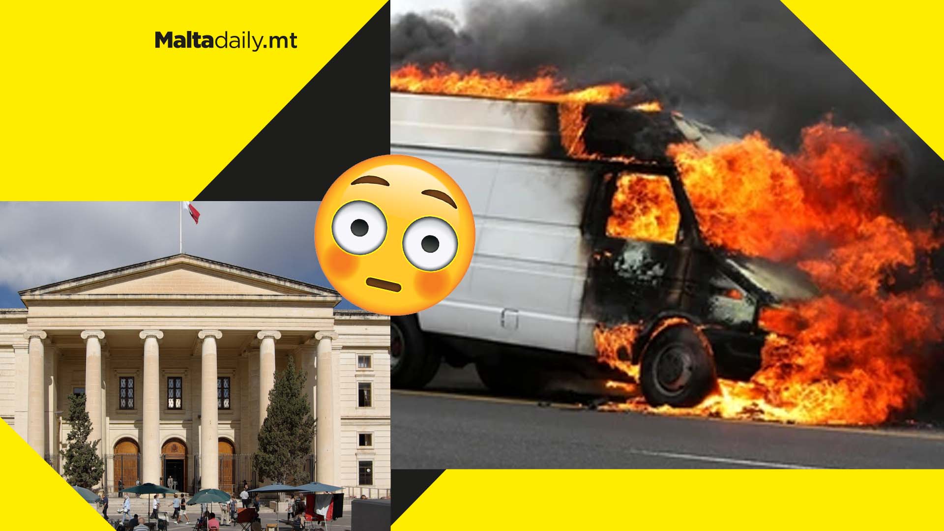 Man gets revenge on wife’s lover by setting van on fire