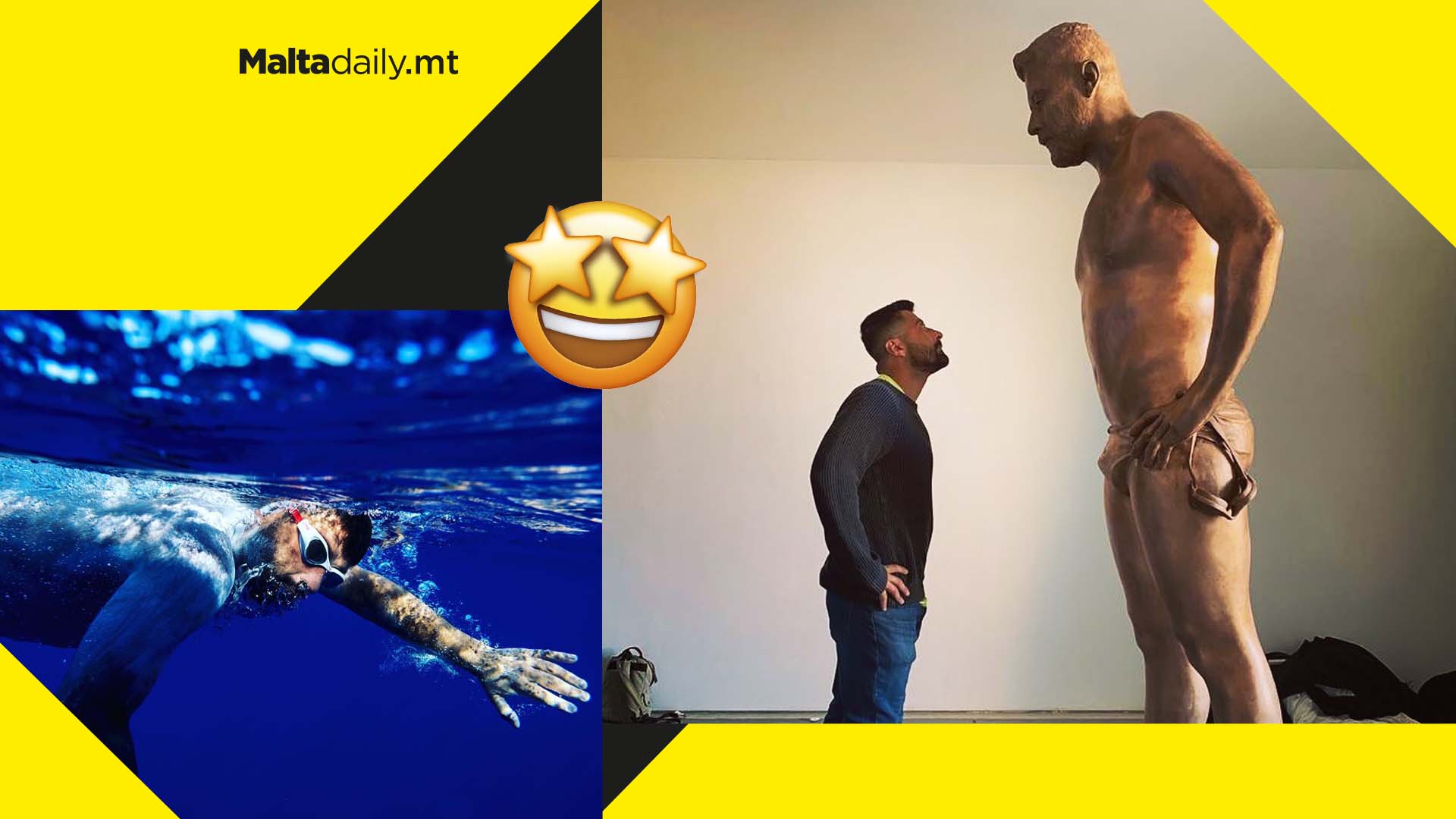 Neil Agius immortalised in 2.6m statue at Valletta exhibition