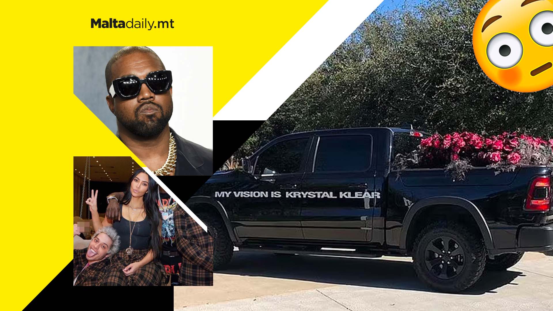 Kanye West sent Kim Kardashian a truck full of roses following break-up