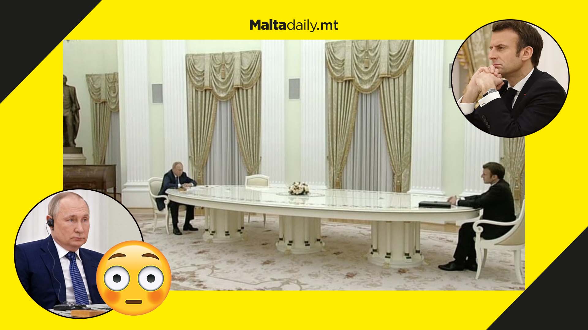 Long table negotiations after Macron refuses Kremlin COVID test