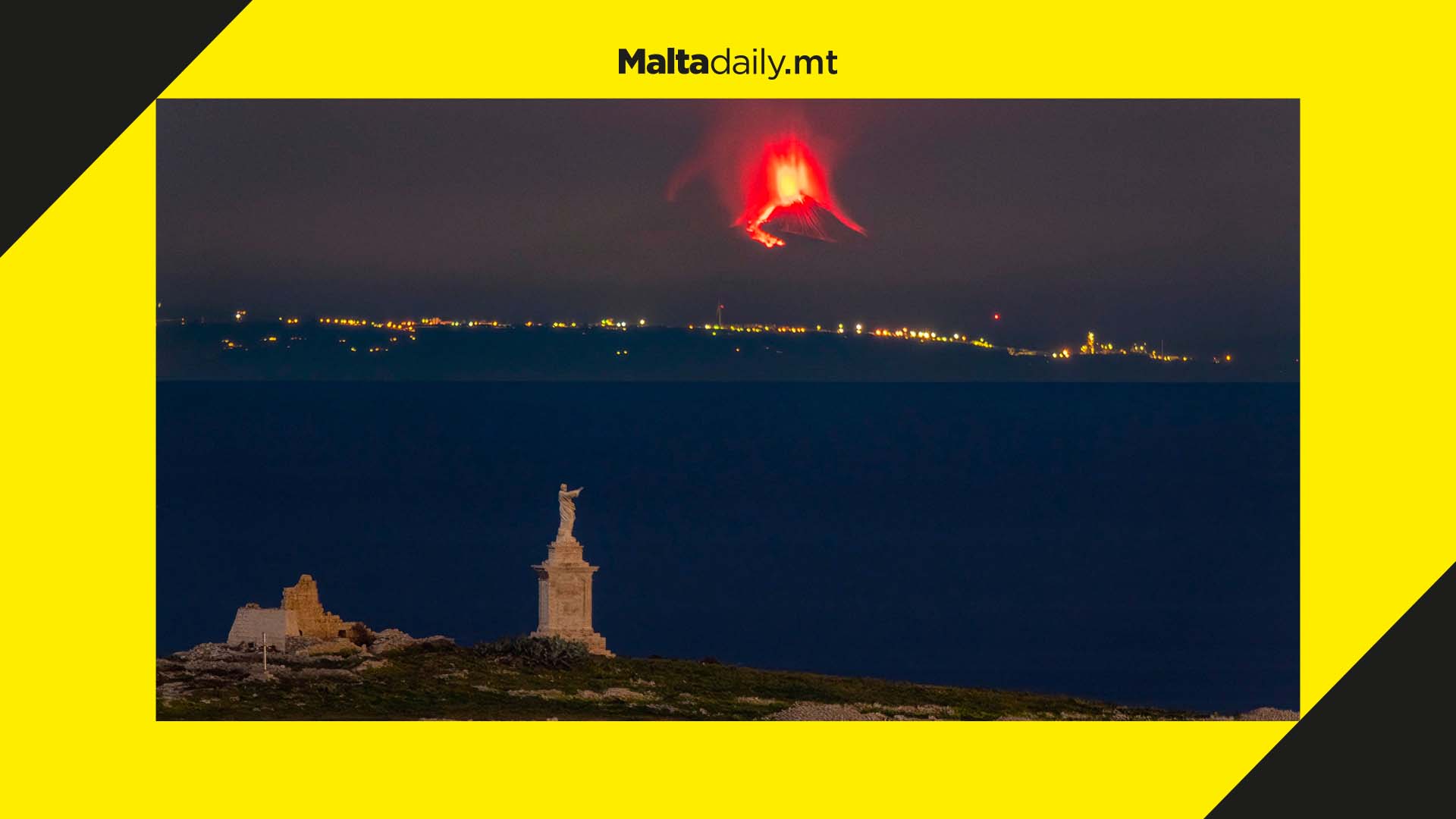 Local photographer captures gorgeous photo of Etna eruption on St. Paul’s