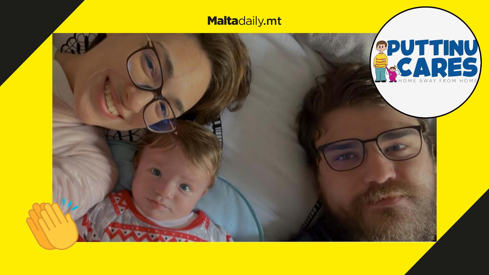 Parents donate €9000 to Puttinu from fundraiser for their own daughter