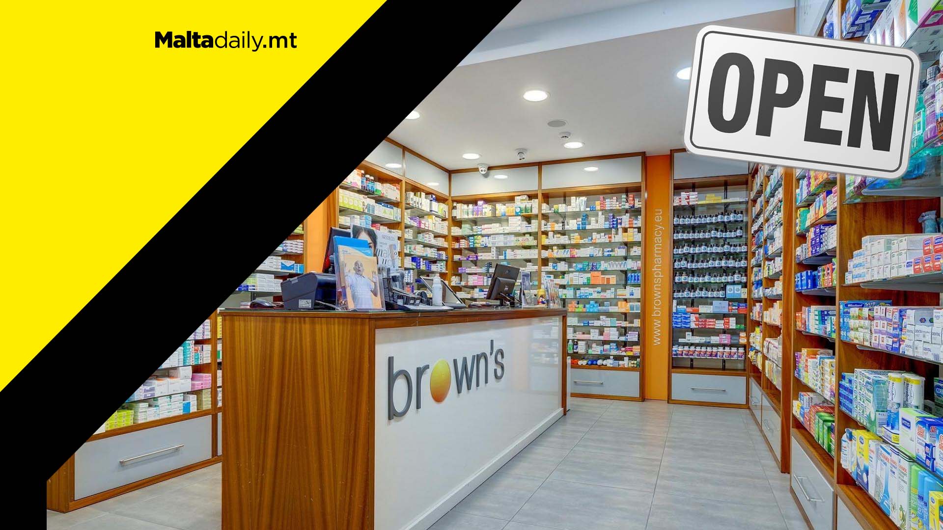 Here are the pharmacies opening today from 9am to noon