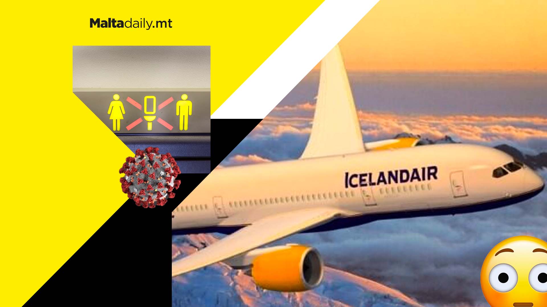 Woman isolates in plane toilet after testing positive mid-flight