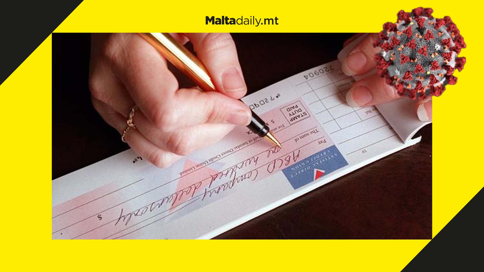 COVID leading to six day delay in bank cheque clearing