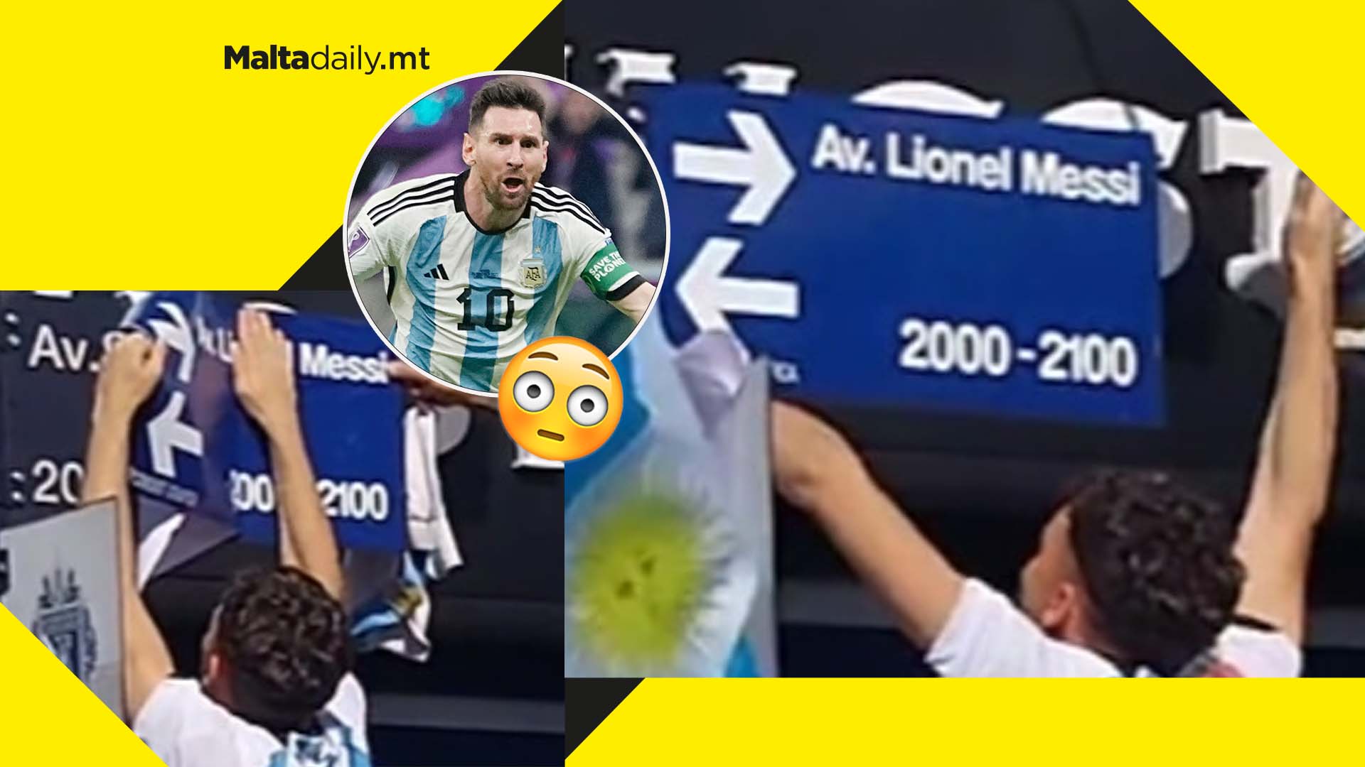 Argentina fans ‘rename’ street after Lionel Messi