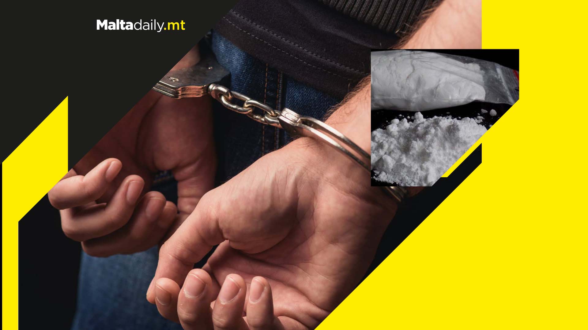 70 packets of heroin and cocaine found on alleged trafficker