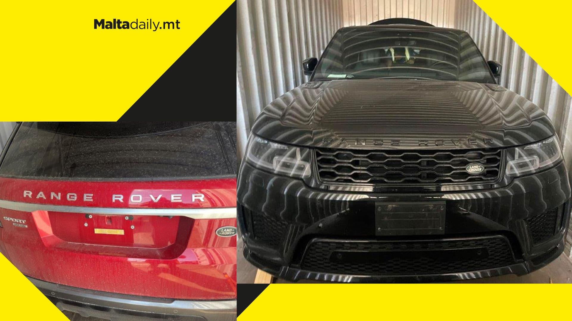 Six Range Rovers amongst 19 stolen cars seized by Customs