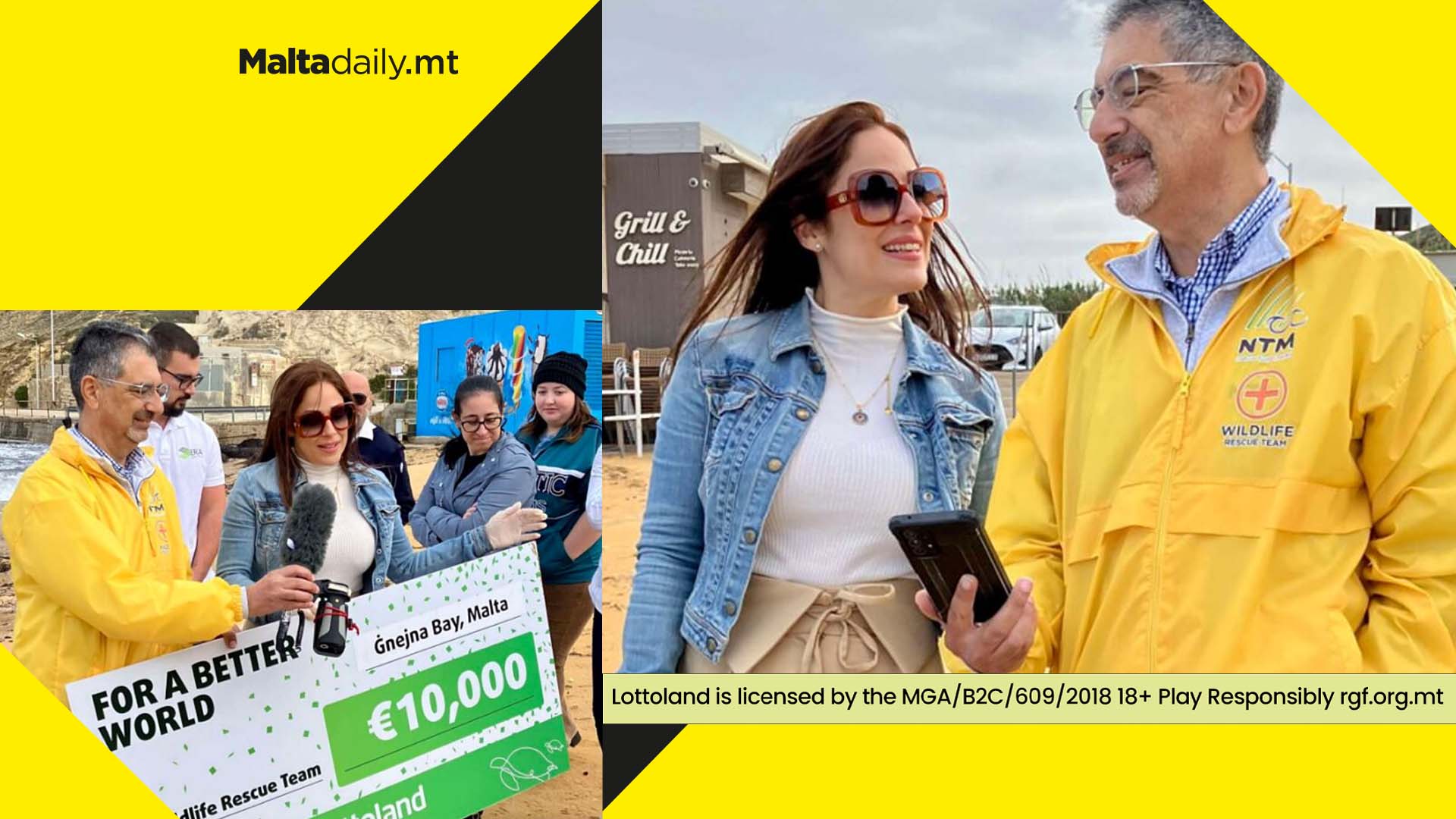 The Heartwarming Moment as a Rehabilitated Turtle is released at Ġnejna Bay