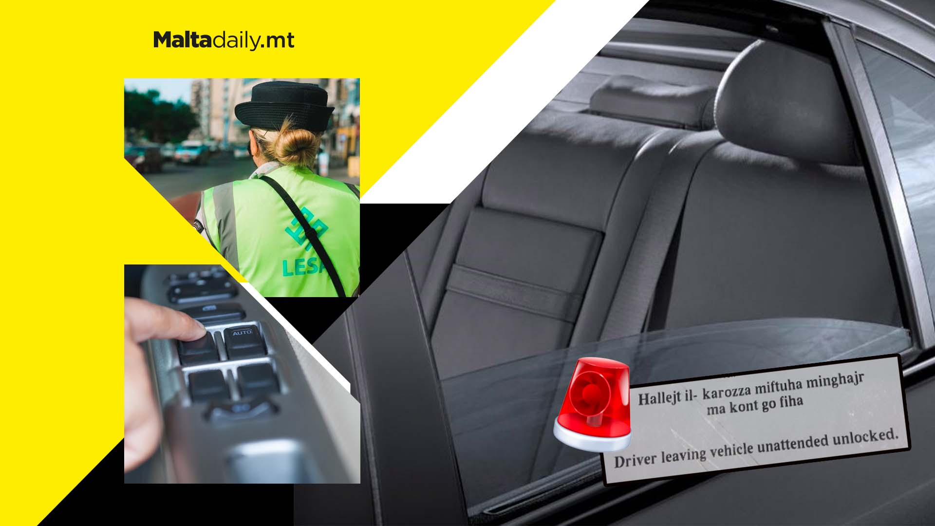 Did you know leaving your car window open unattended is against the law?!