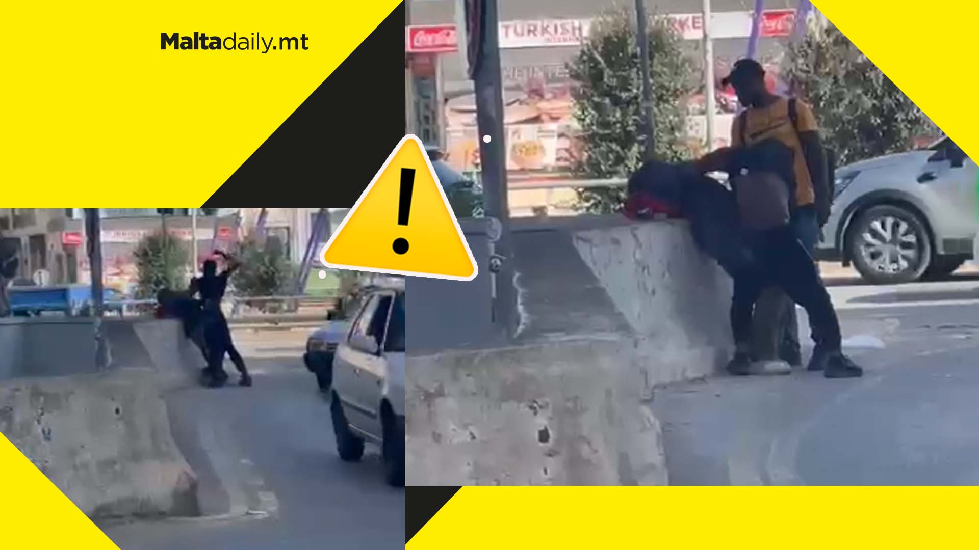 Two men engaged in fight filmed near Msida skatepark