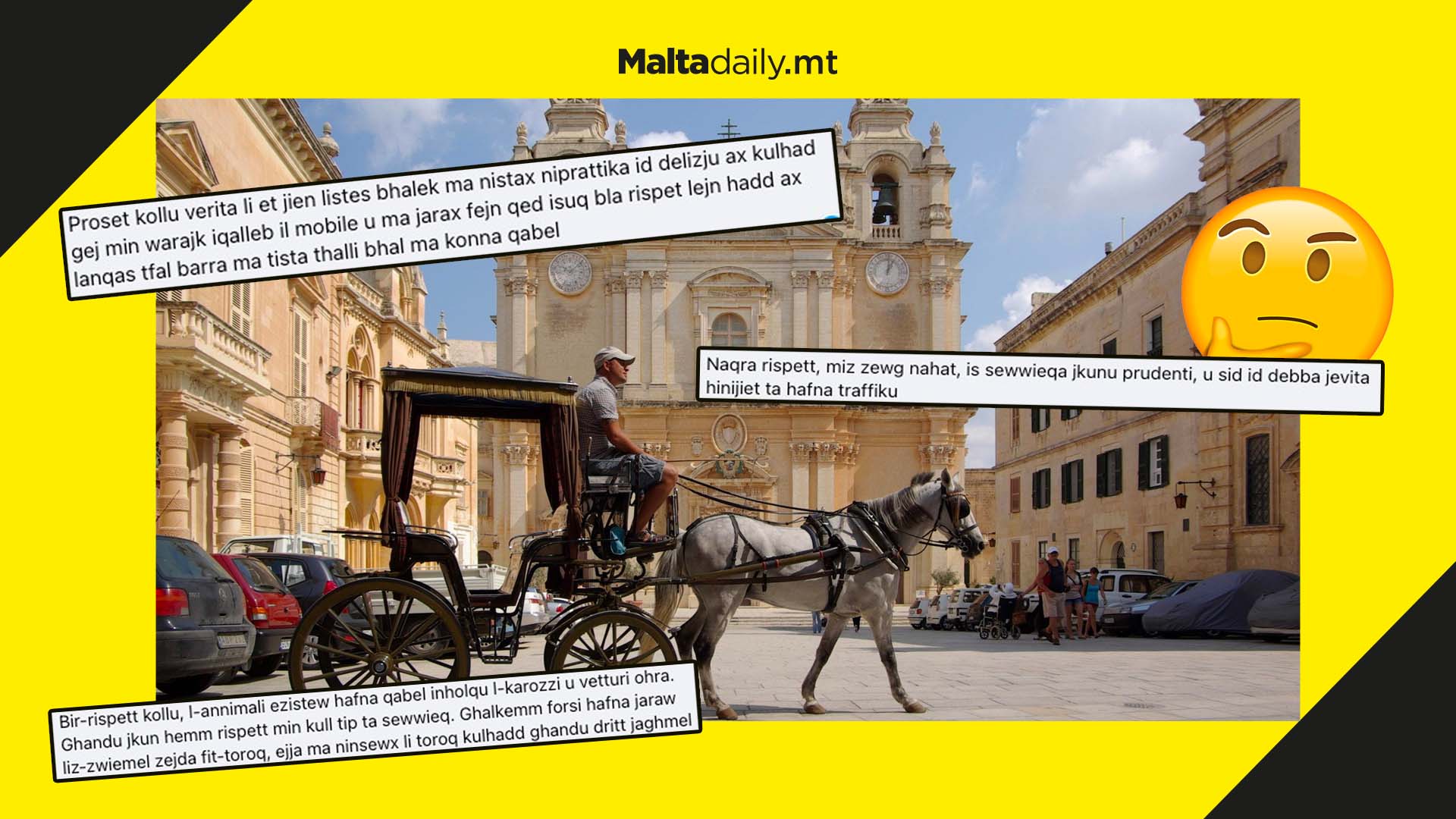 Facebook post about horses in the streets sparks outrage and discussions