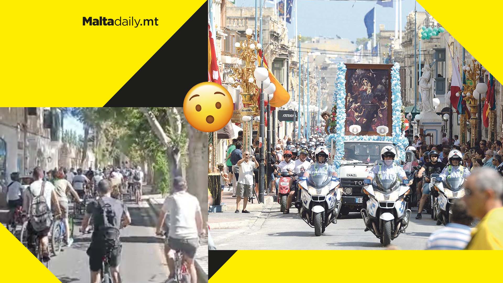 Zabbar bicycle and motorbike pilgrimage returns post COVID hiatus