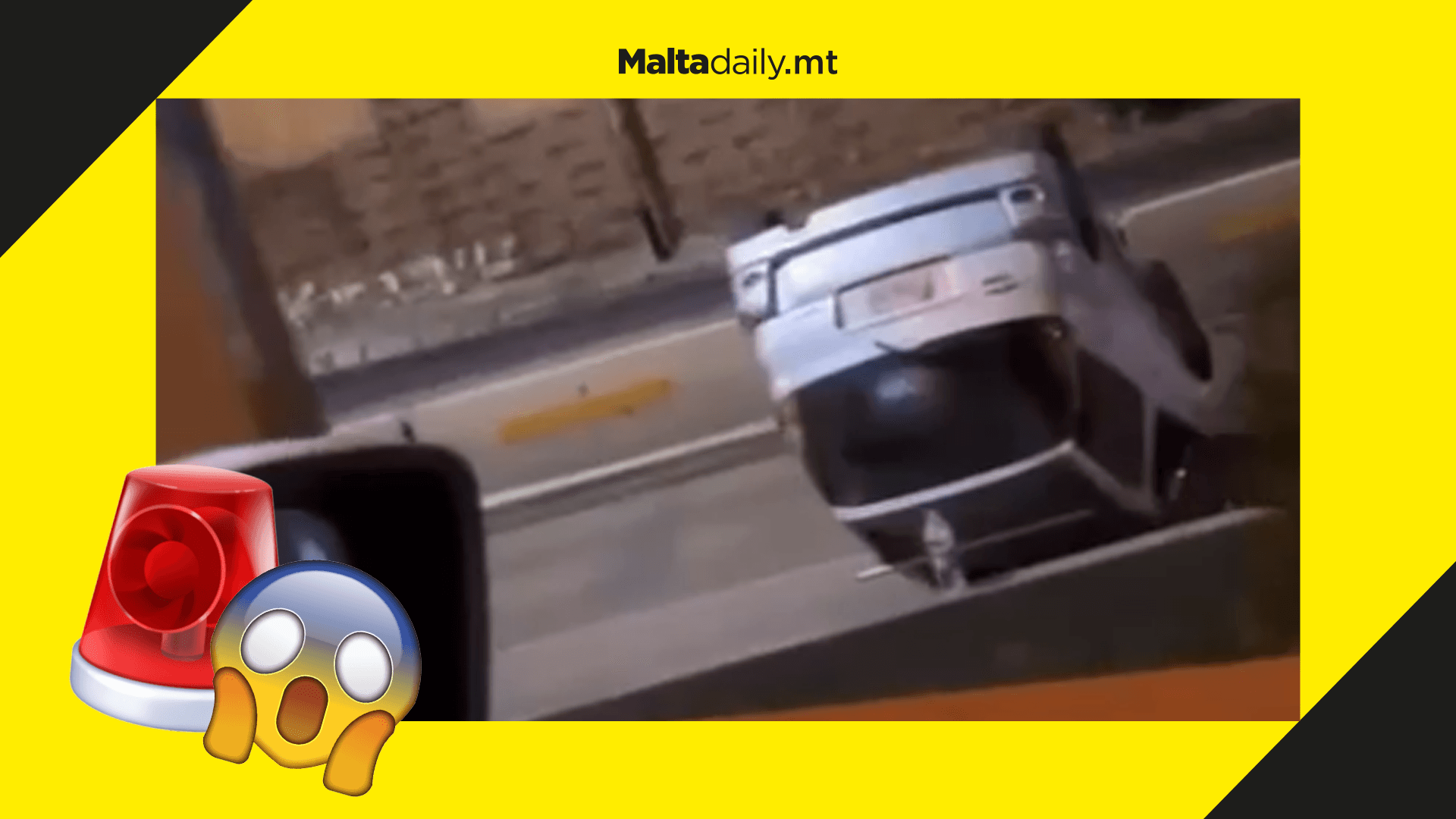 25-year-old slightly injured after car overturns in Santa Venera