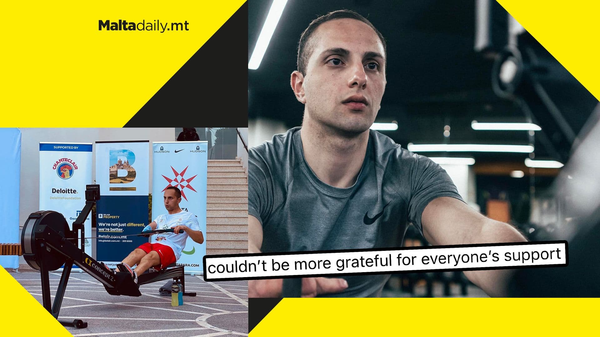 Maltese para-athlete raises over €43,000 after conquering rowing challenge