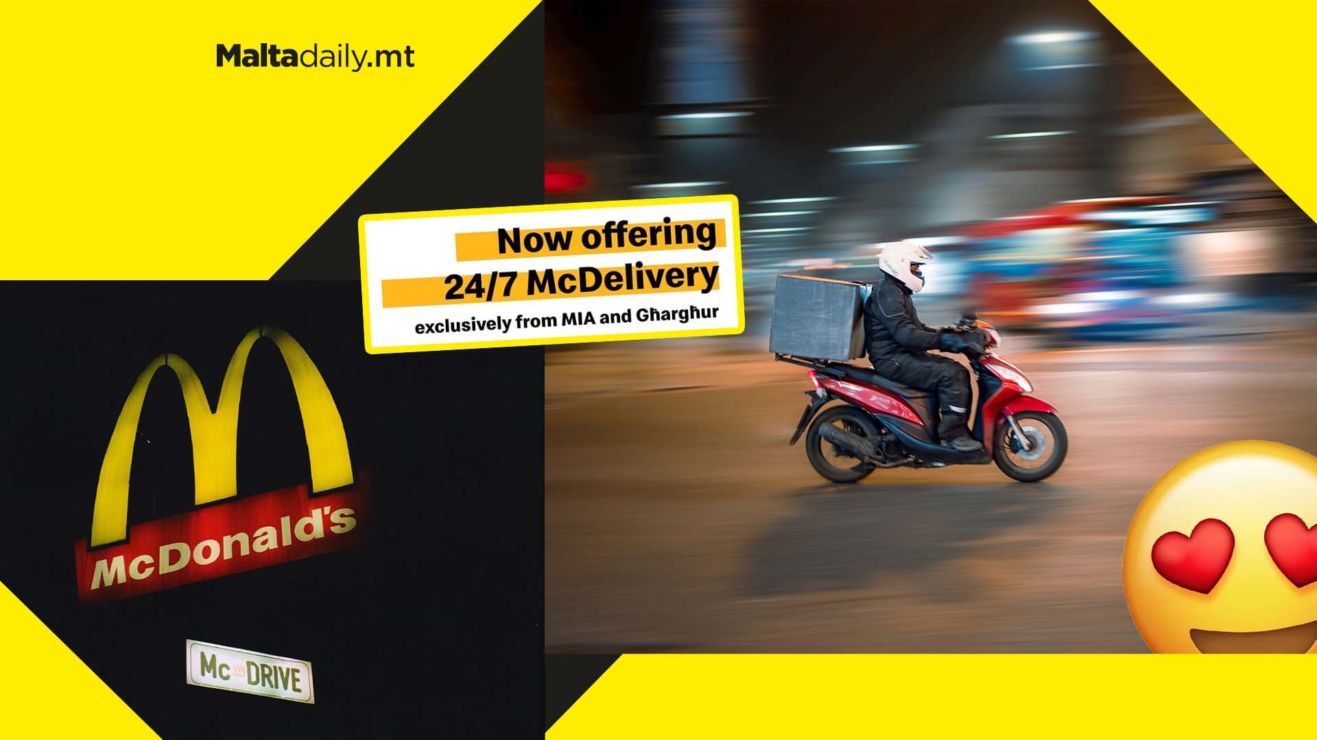 McDonald’s now offering 24-hour Delivery via Bolt Food and Wolt