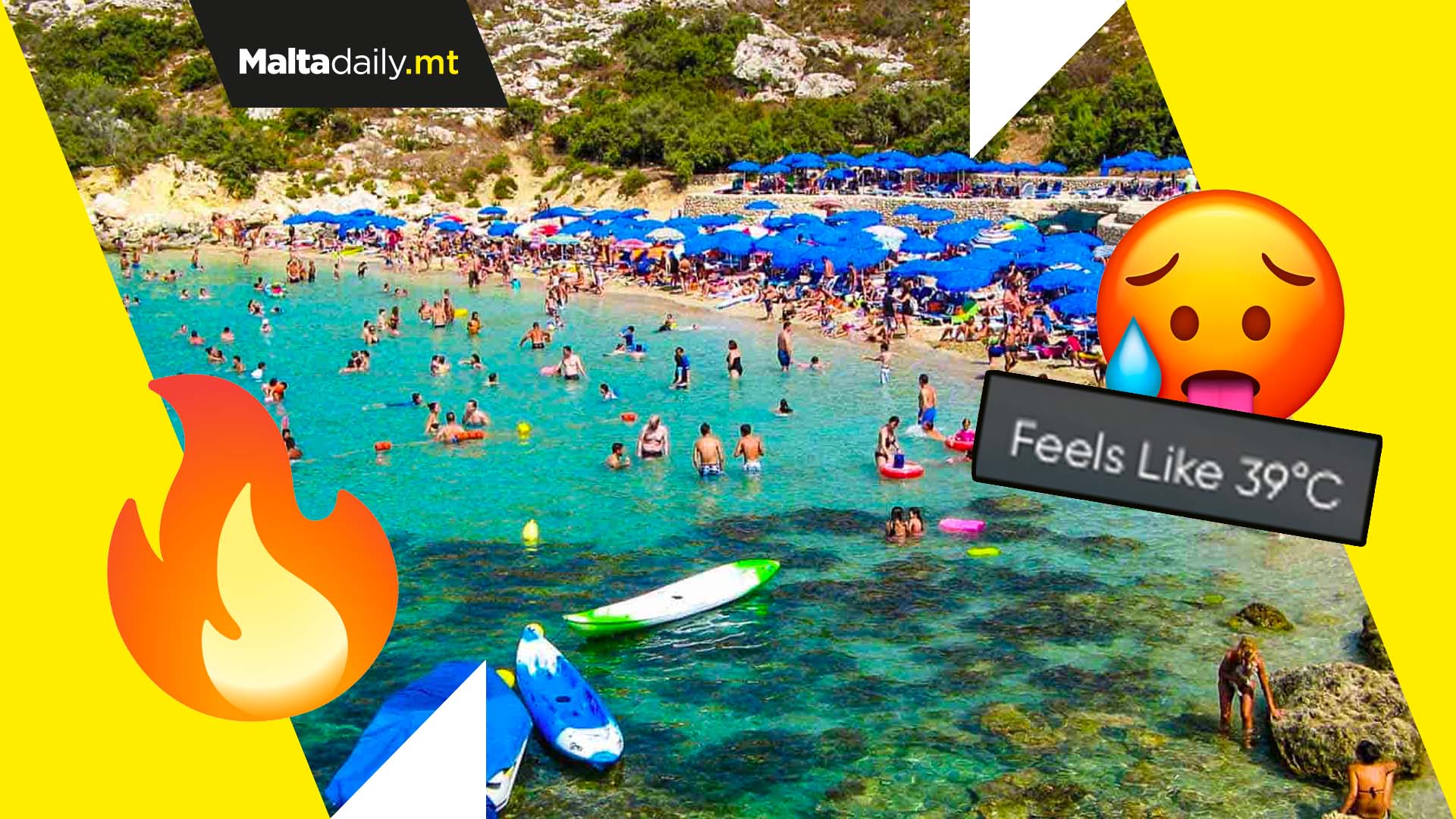 Heat dome set to cover Malta at 39°C as summer officially starts