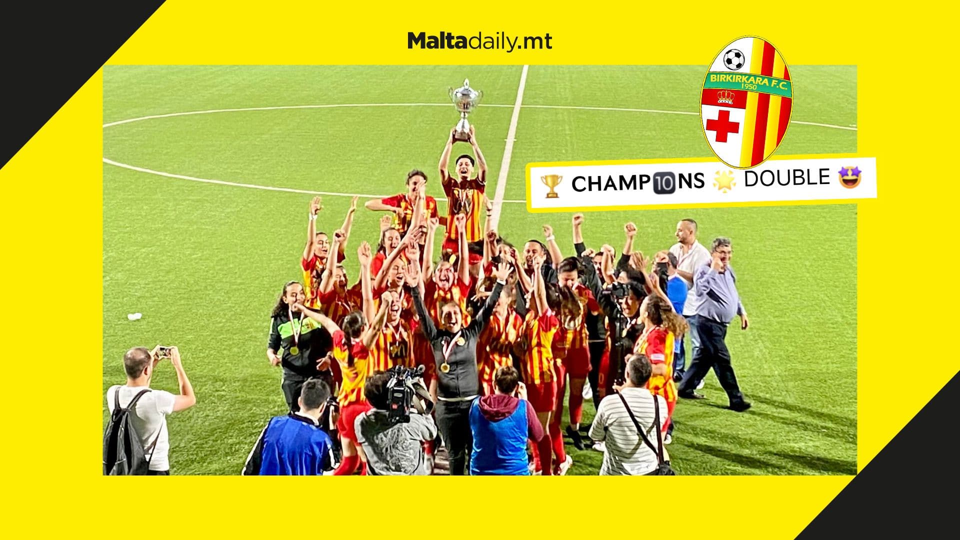 Birkirkara women’s team double champions after securing women’s cup
