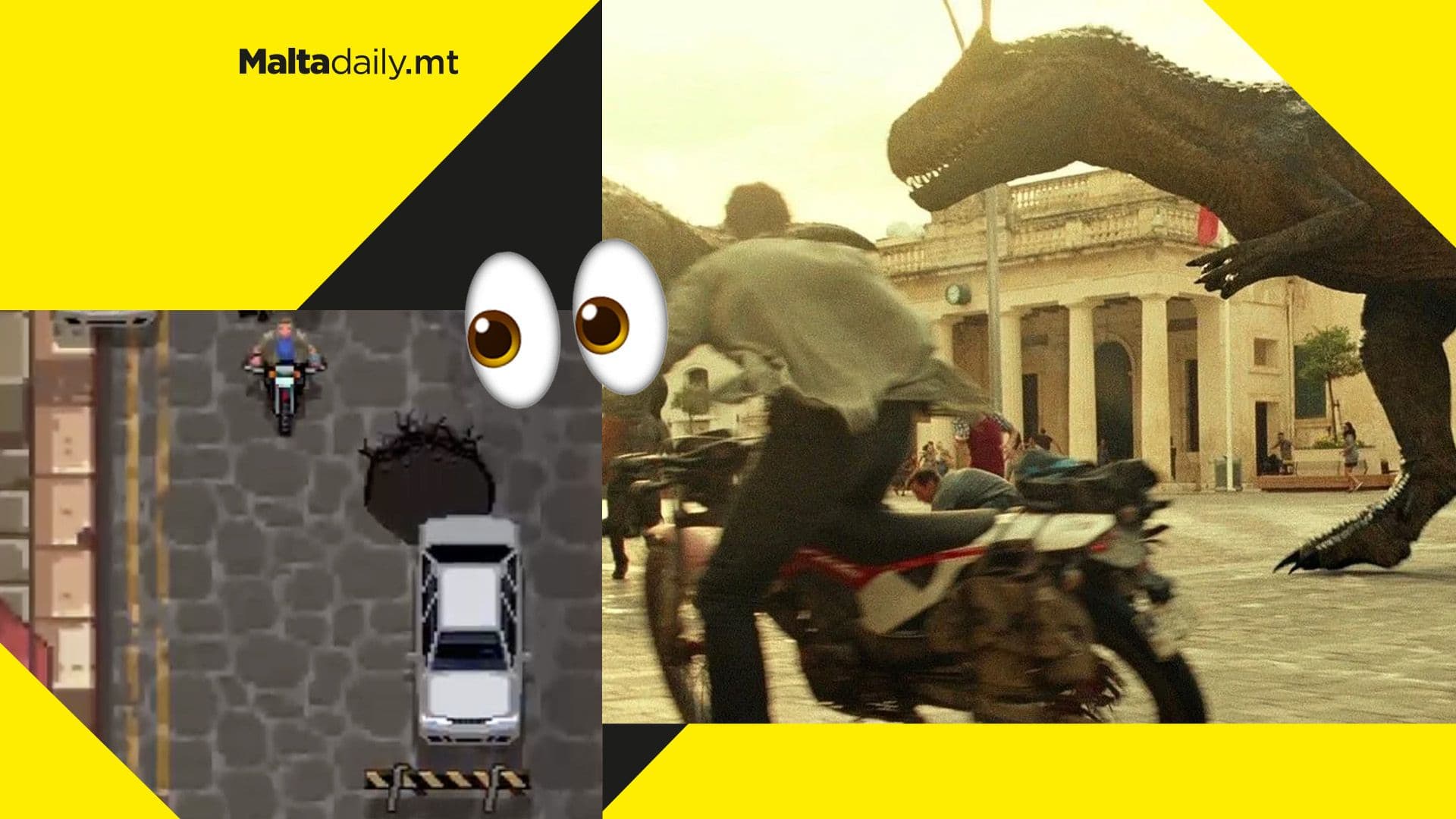 Jurassic World game set in Malta includes pot holes and construction works