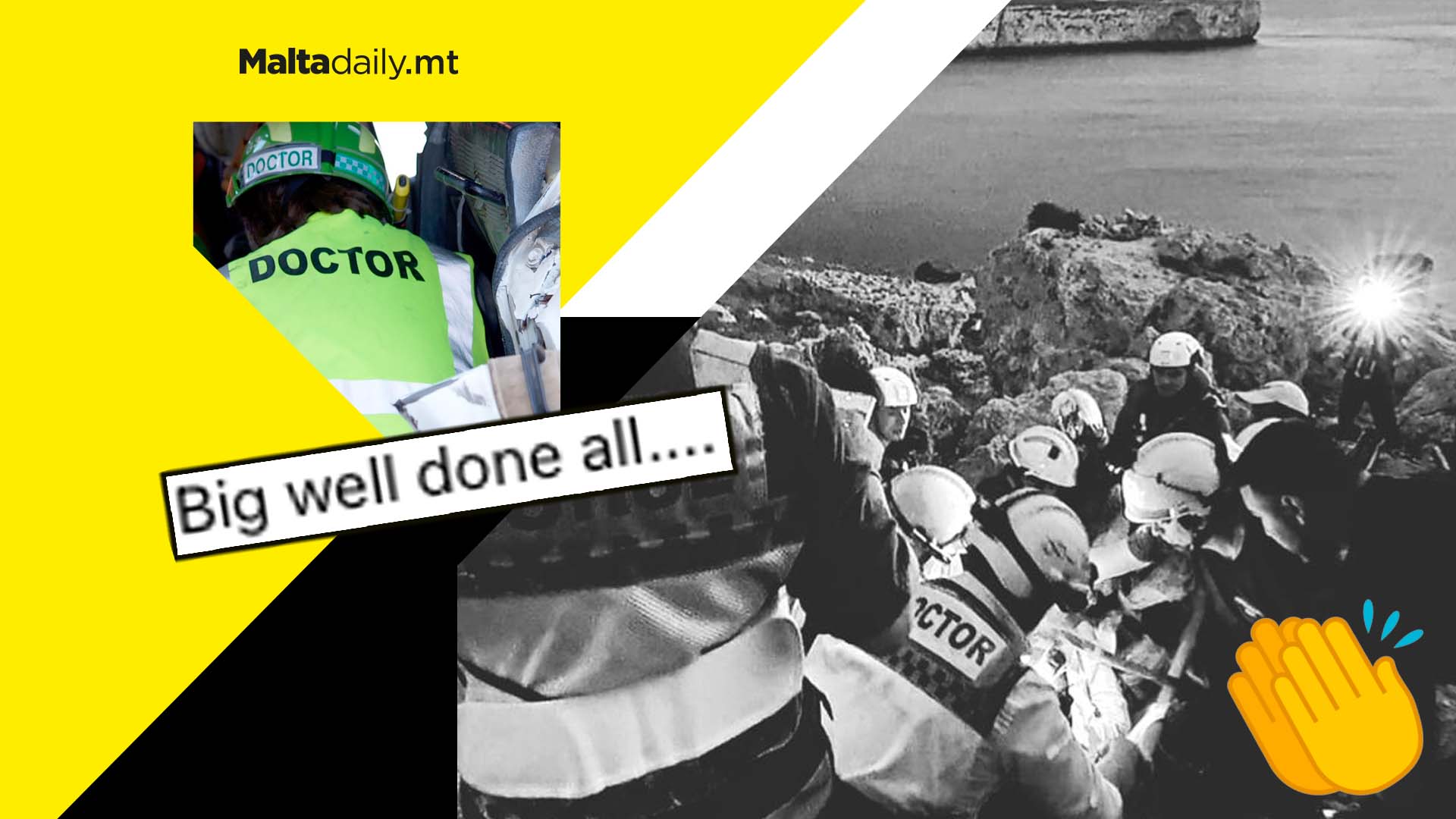 Man rescued after falling in Fomm ir-Rih through highly organised operation