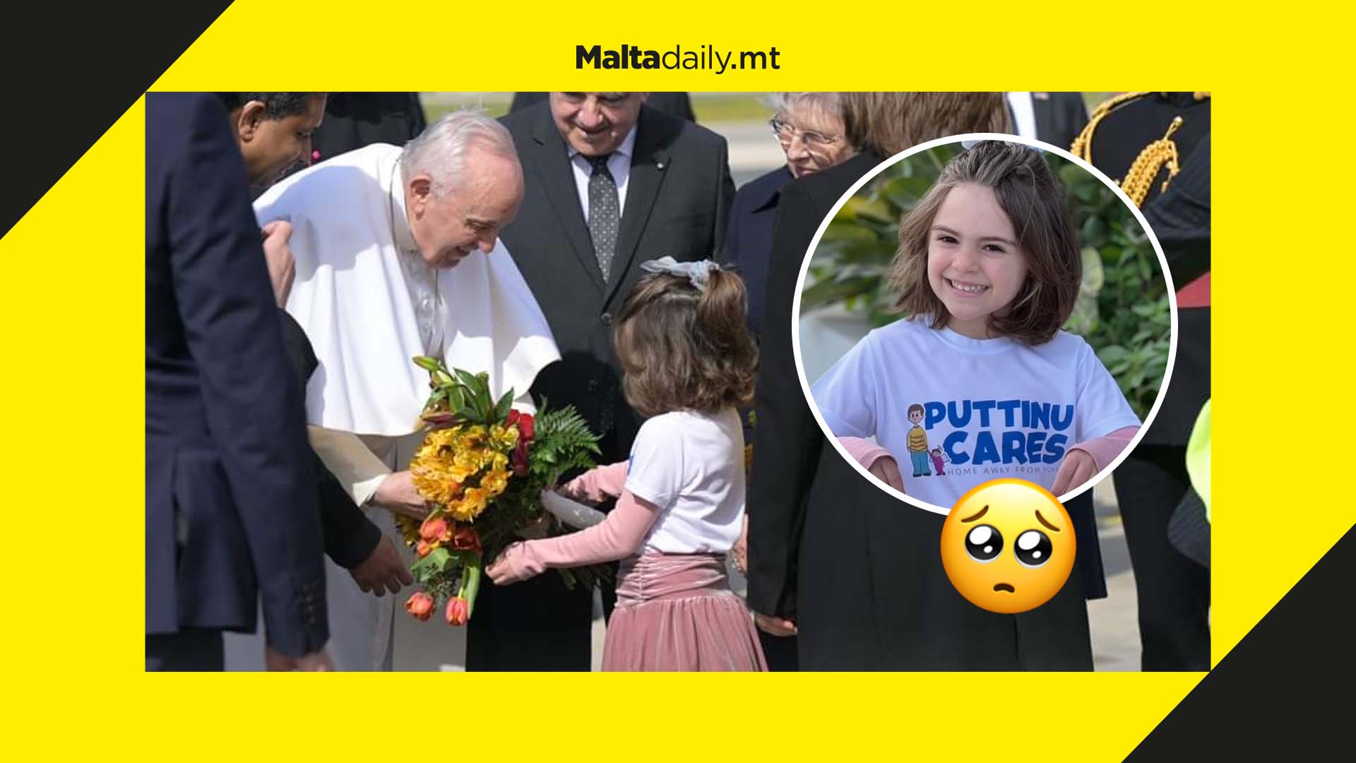 Meet Amy Lyons, the 6-year-old cancer survivor who welcomed Pope Francis in Malta