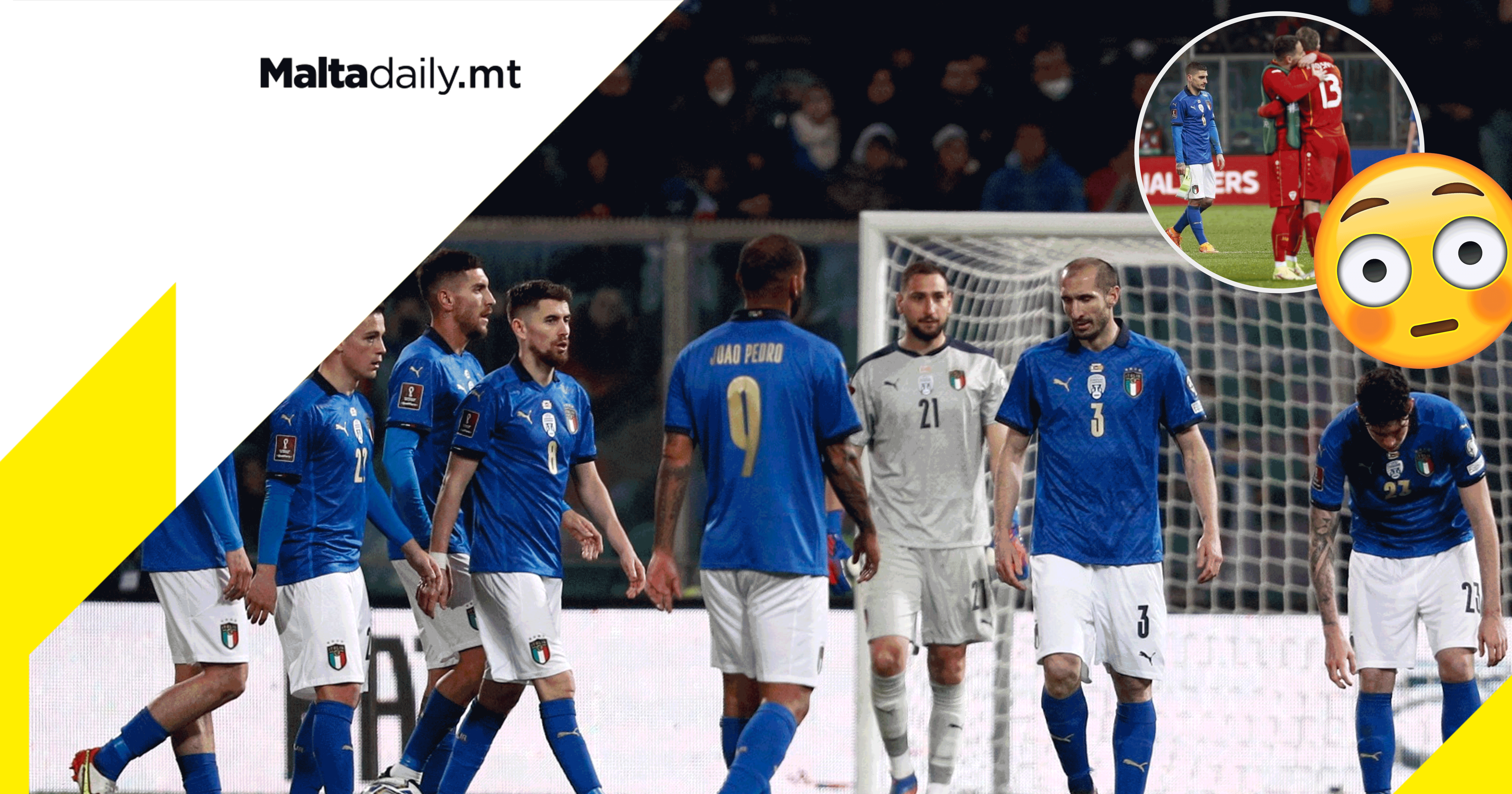 European Champions Italy fail to qualify for World Cup again