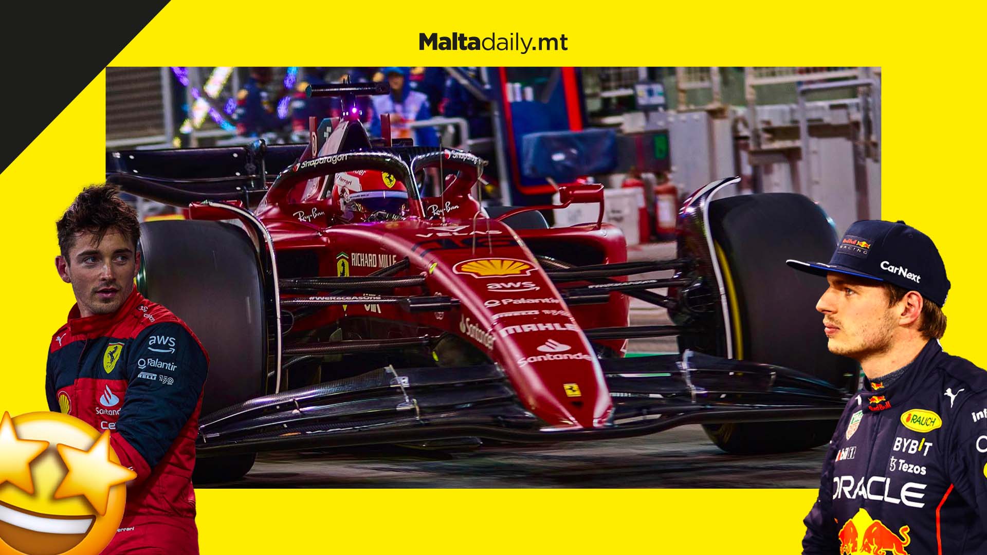 Ferrari’s Leclerc one-ups RedBull’s Verstappen ahead of tonight’s season opener