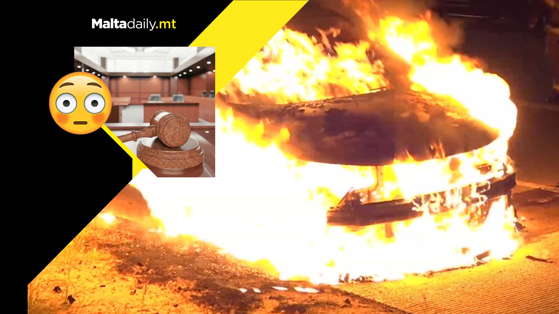 Man who set car on fire to be sentenced after admitting guilt