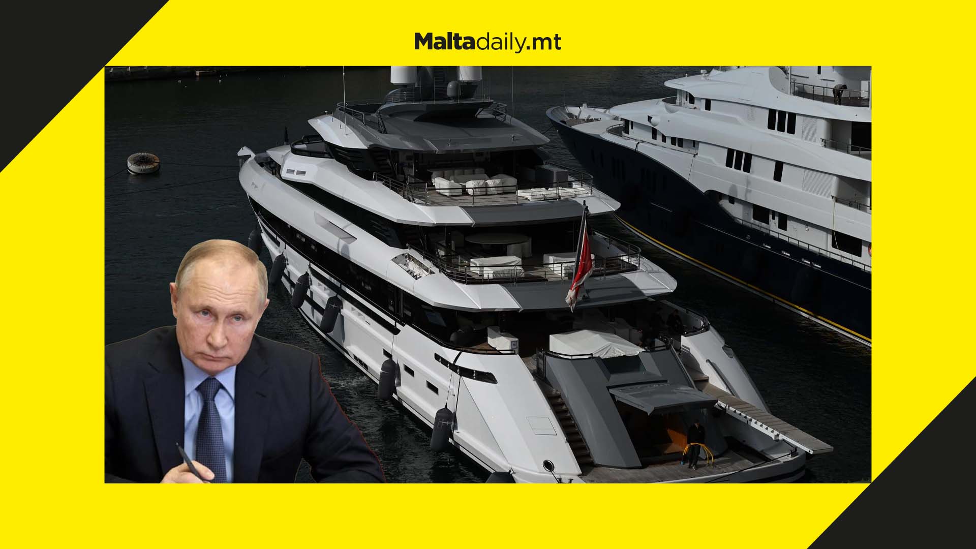 Superyacht of Russian oligarch docked at Vittoriosa marina amid sanctions