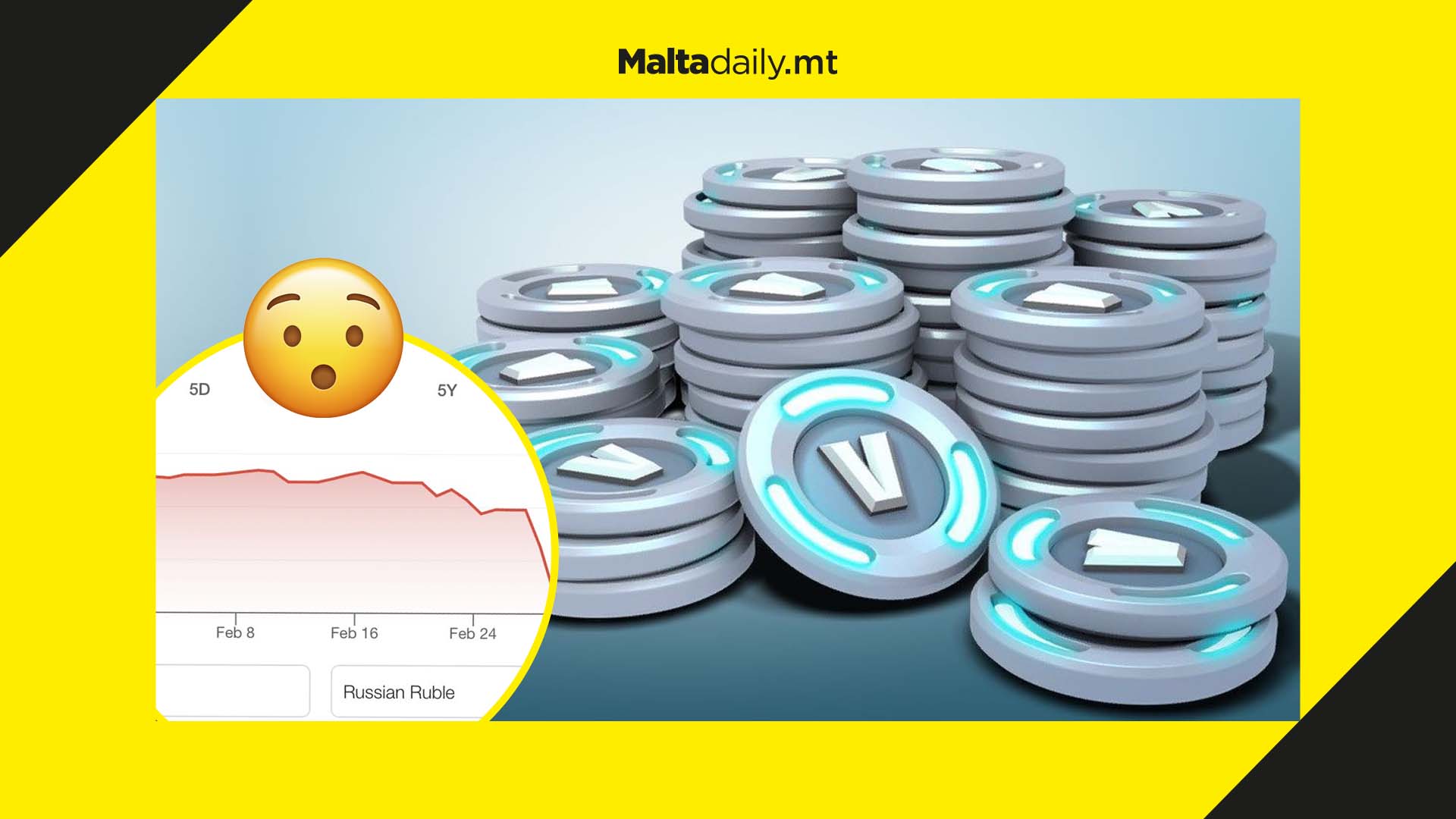 Fortnite V-Bucks are now worth more than Russia’s Ruble