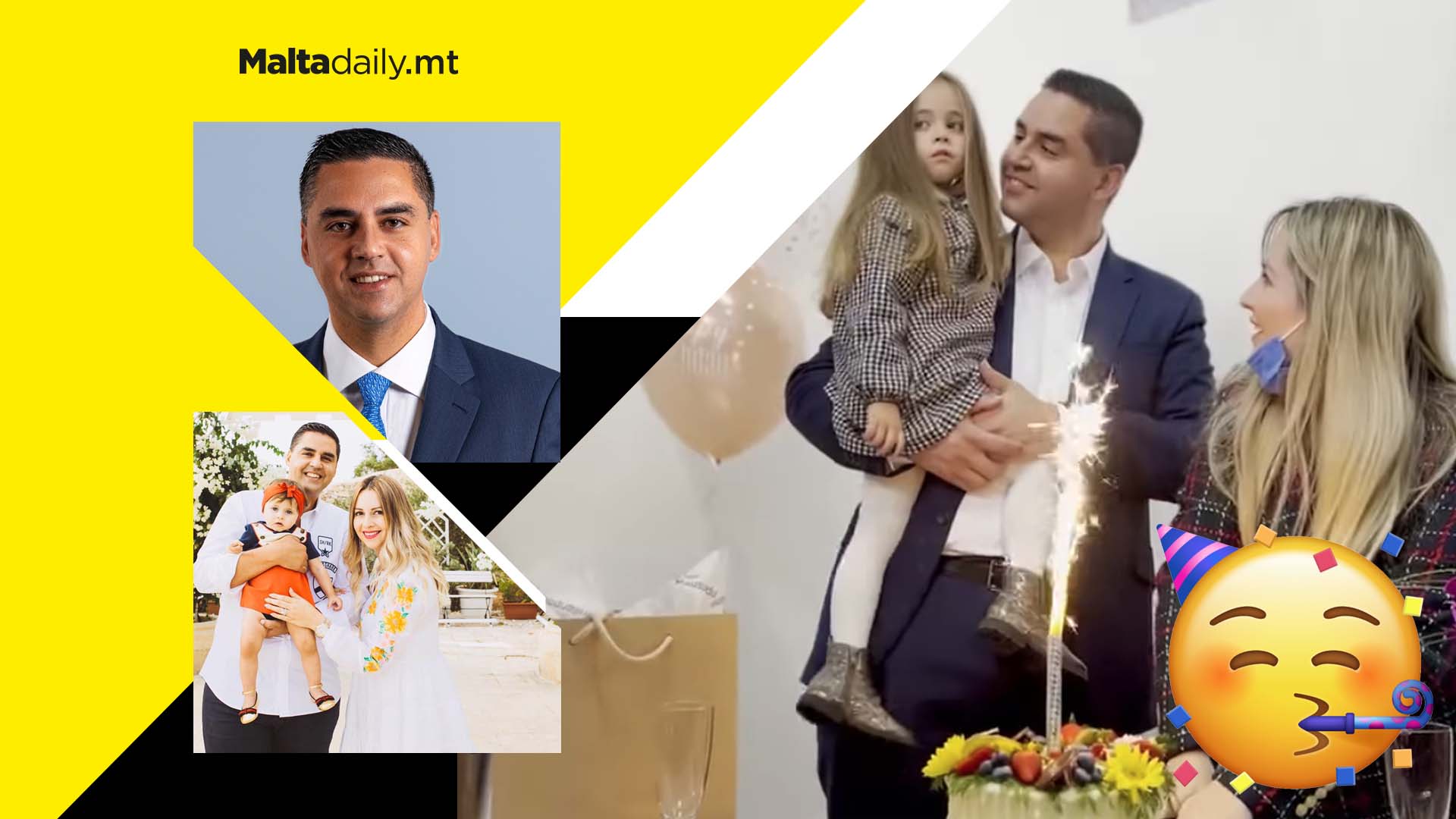 Transport Minister Ian Borg and wife celebrate birthday on the same day