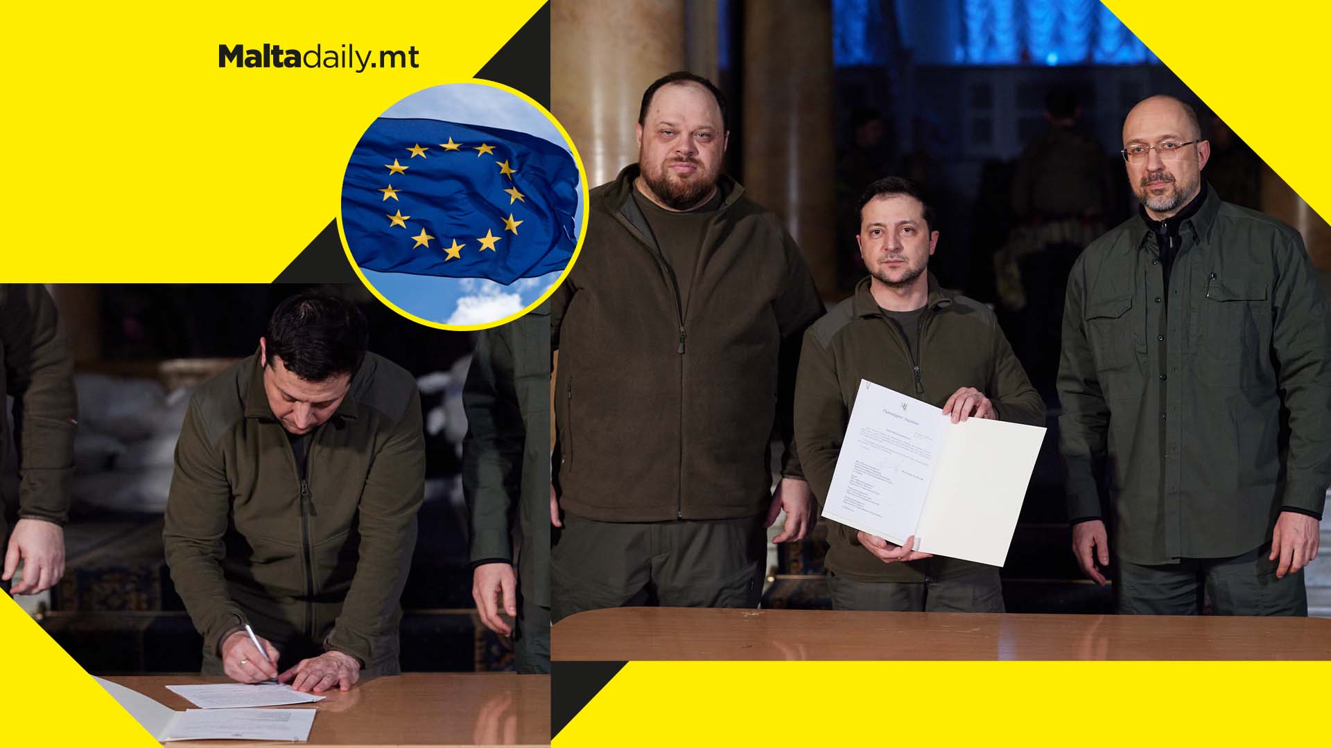 Volodymyr Zelensky officially applies for Ukraine’s EU membership