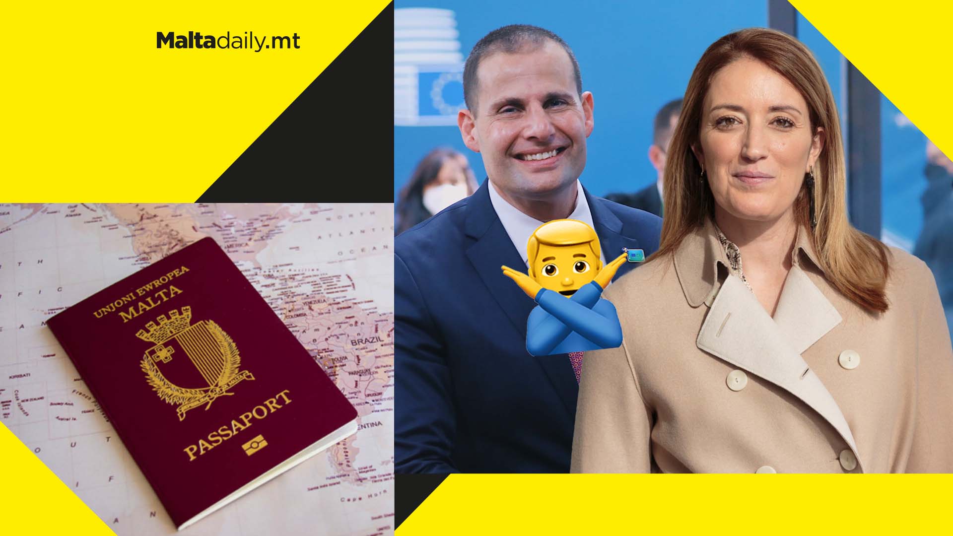 Malta will not halt its ‘golden passport’ scheme despite Metsola’s calls to ‘close loopholes’