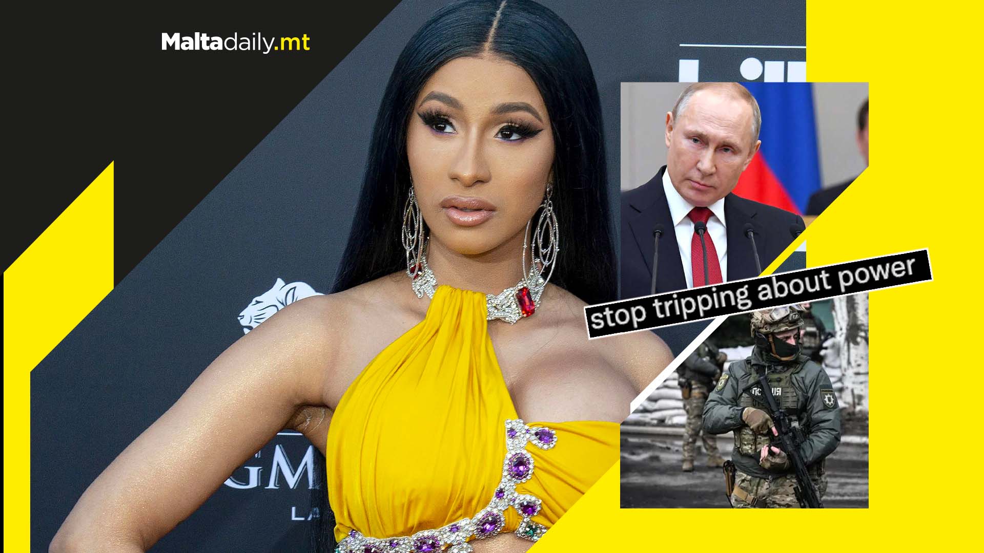 Stop tripping on power – Cardi B speaks about Ukraine crisis