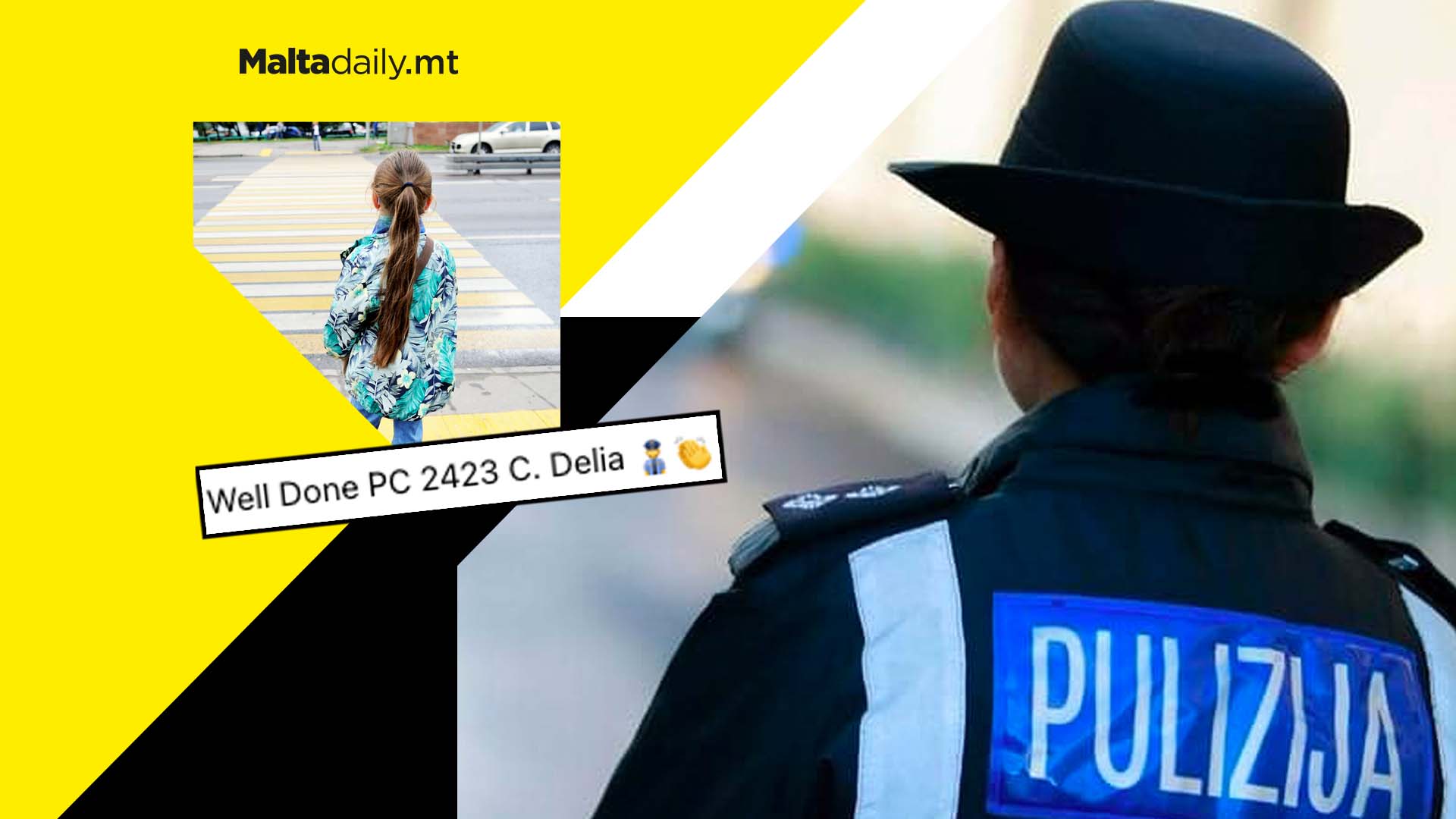 Police officer saves 4-year-old girl by jumping in front of a car