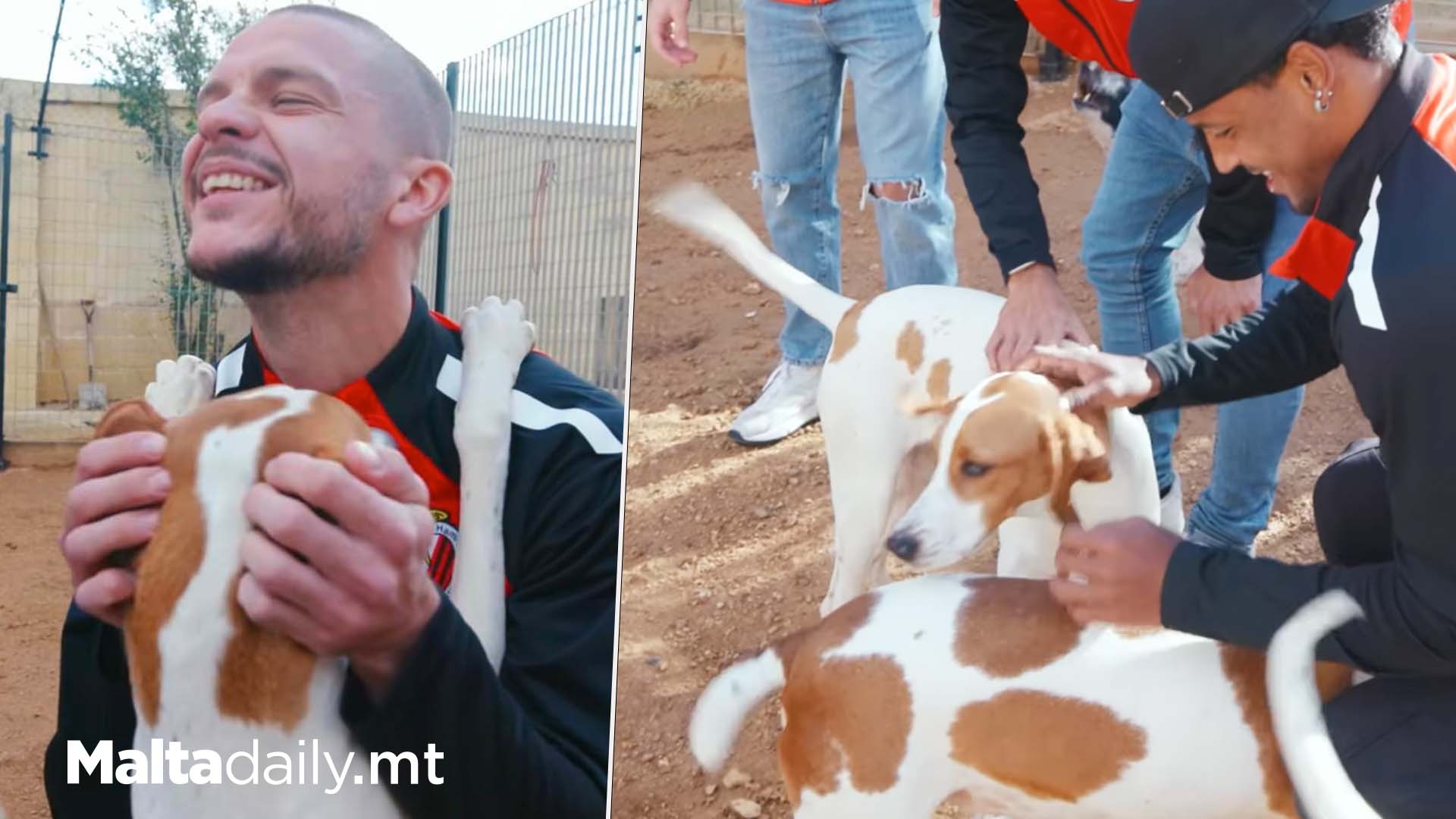 Hamrun Players Visit & Donate To Shelter Dogs For Christmas