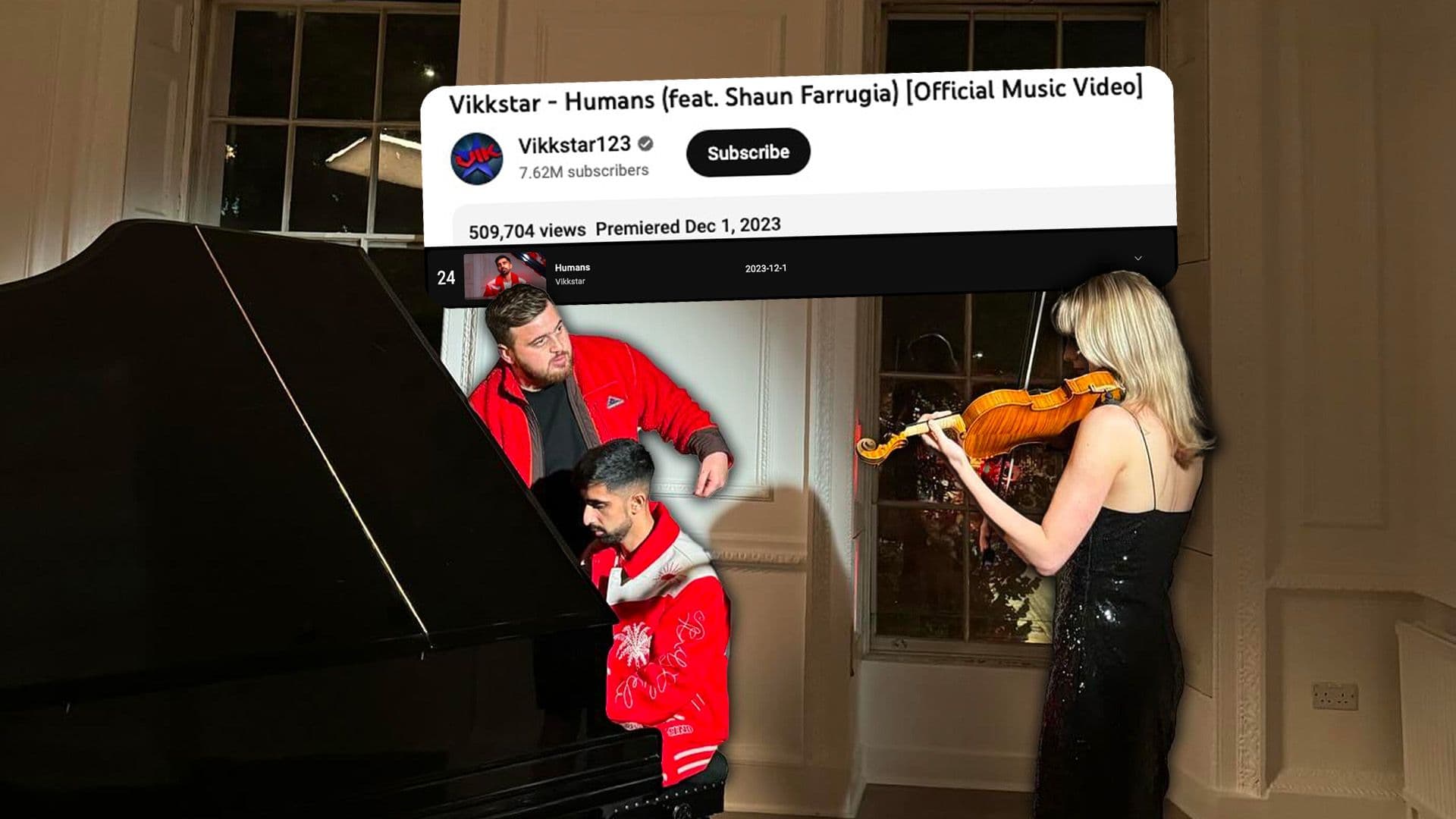 Vikkstar & Shaun Farrugia’s Track ‘Humans’ Now Trending on YouTube