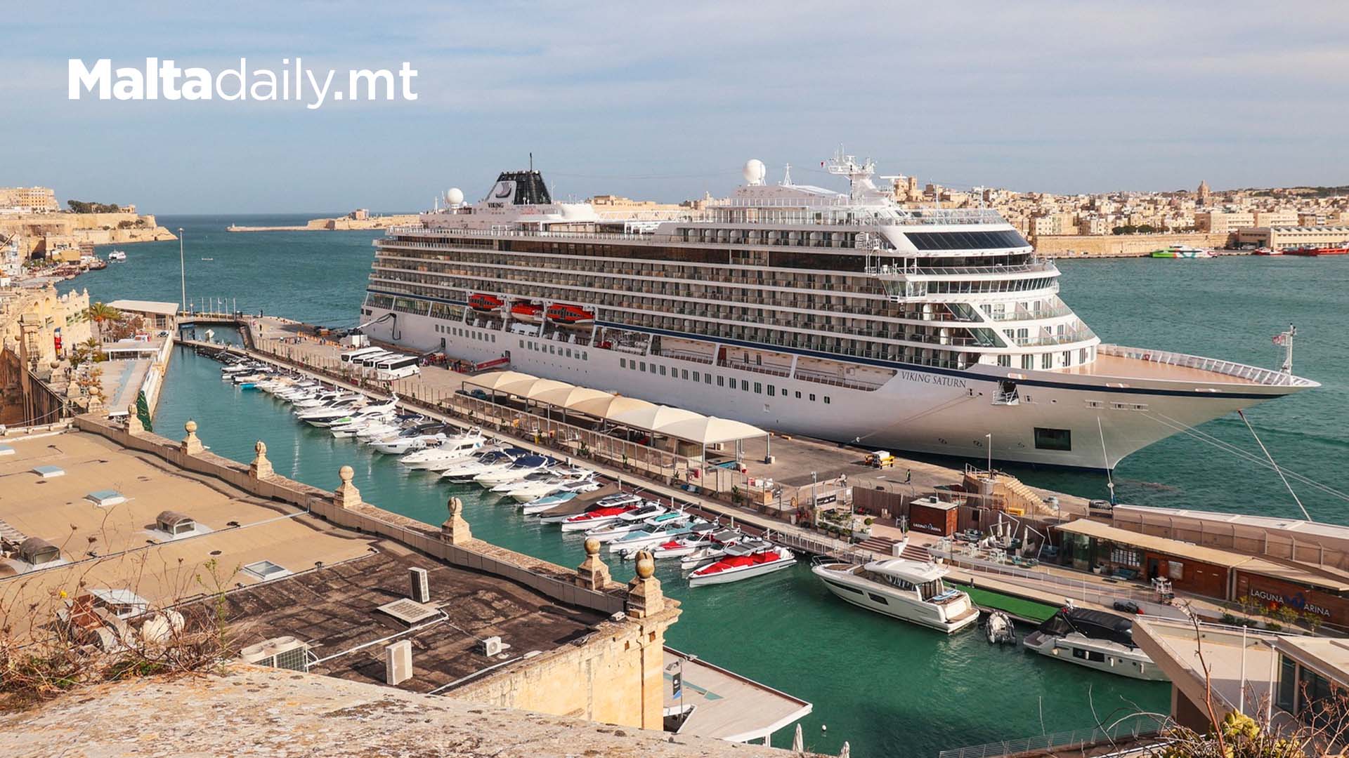 First Cruise Liner Fully Run On Electricity In Grand Harbour