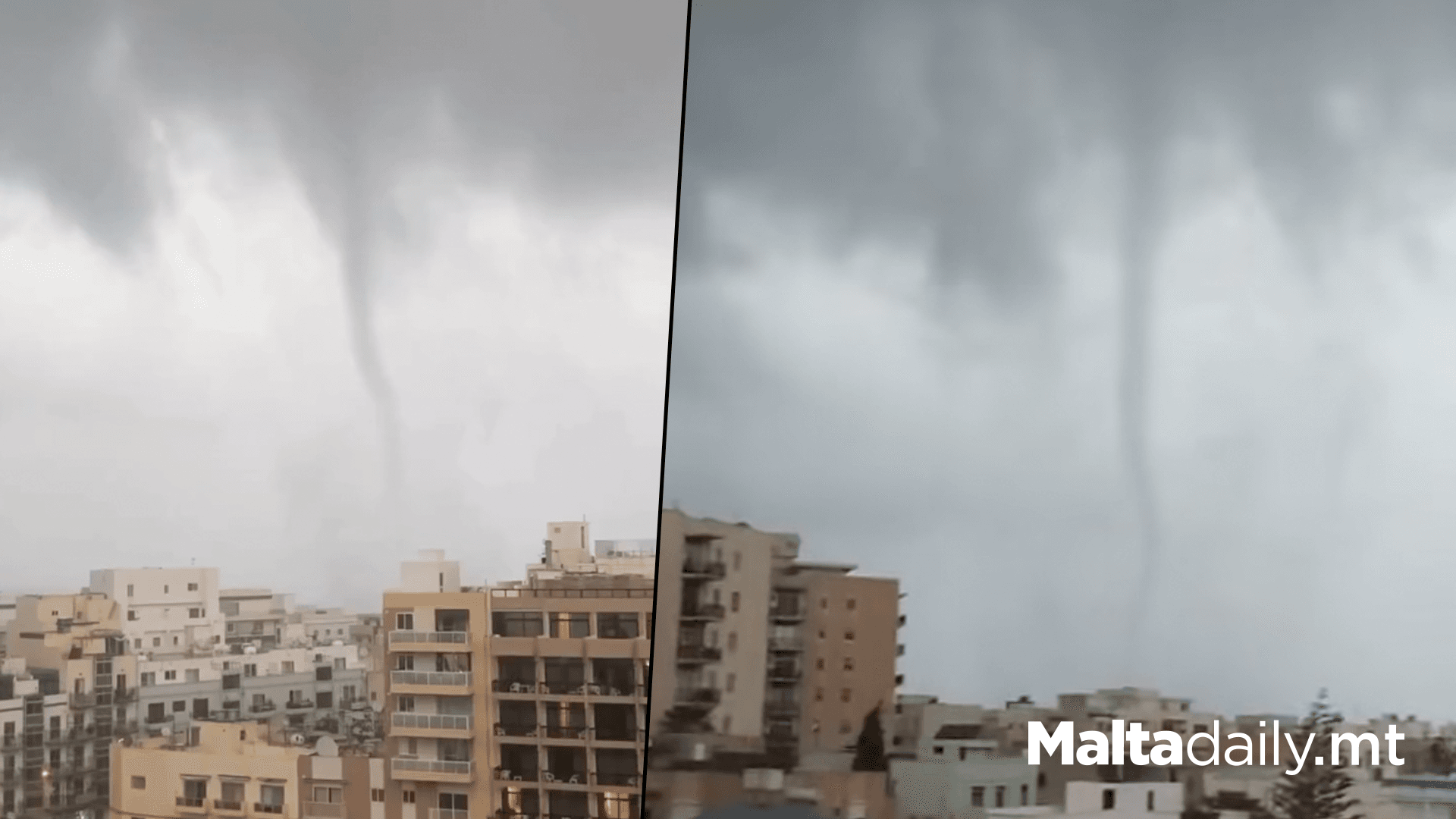 Tornado Spotted In Qawra During Yesterday’s Storm