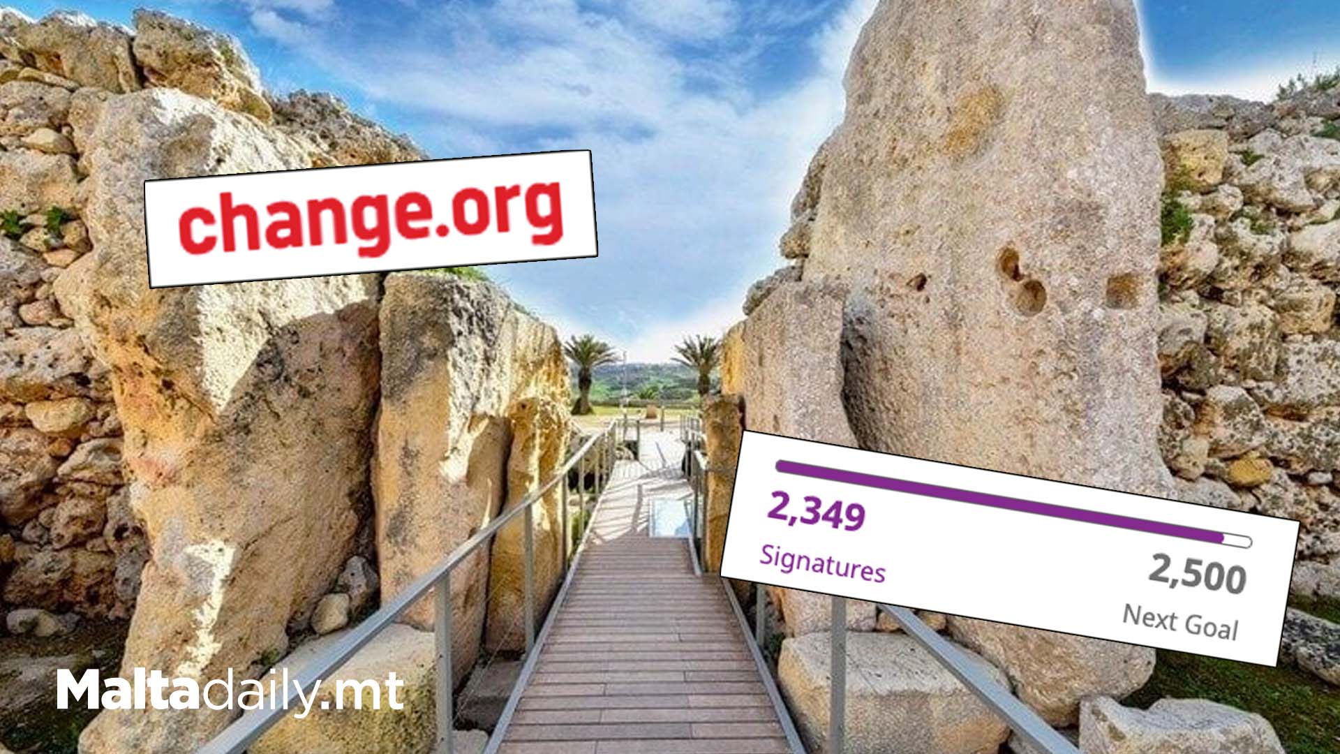 Petition To Revoke Ġgantija Temples Permit Almost At 2,500 Goal