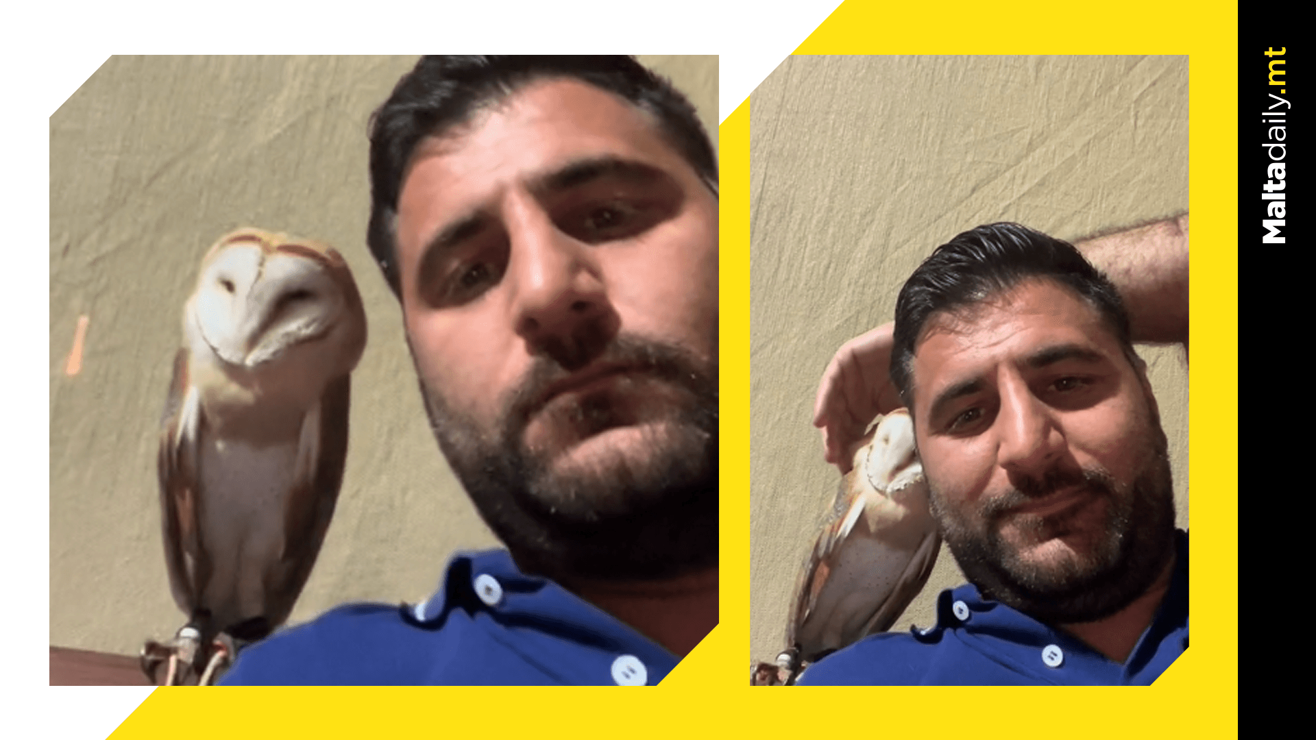 FKNK President Cuddles With Tina The Barn Owl