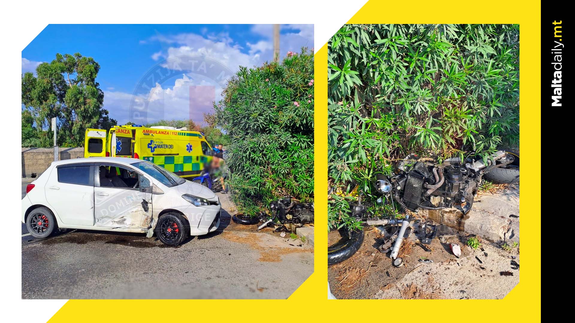 15 Year Old Hit By Car And Motorcyclist Grievously Injured