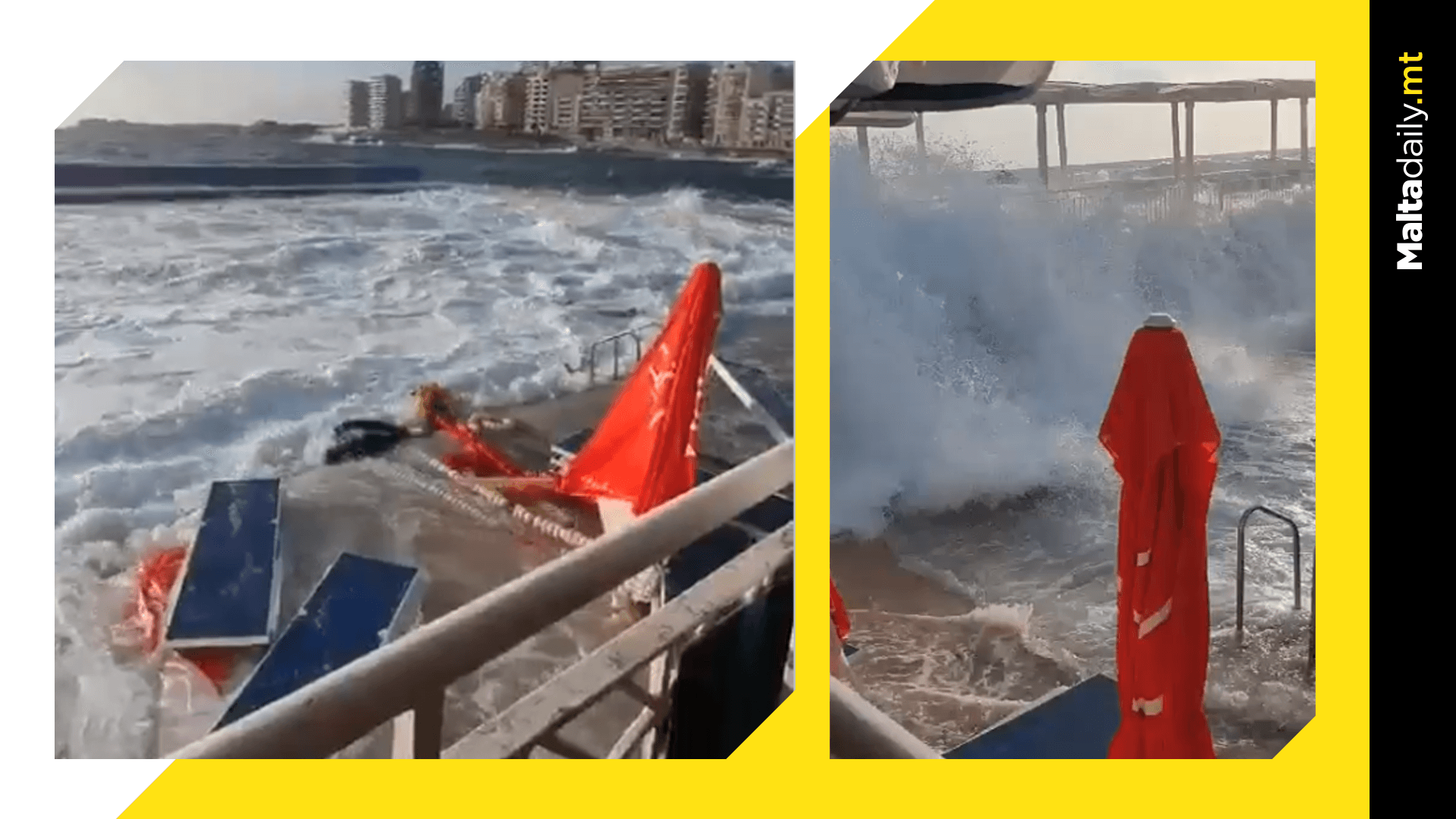 Sliema Waterpolo Pitch Flooded Ahead Of Forecasted Storm