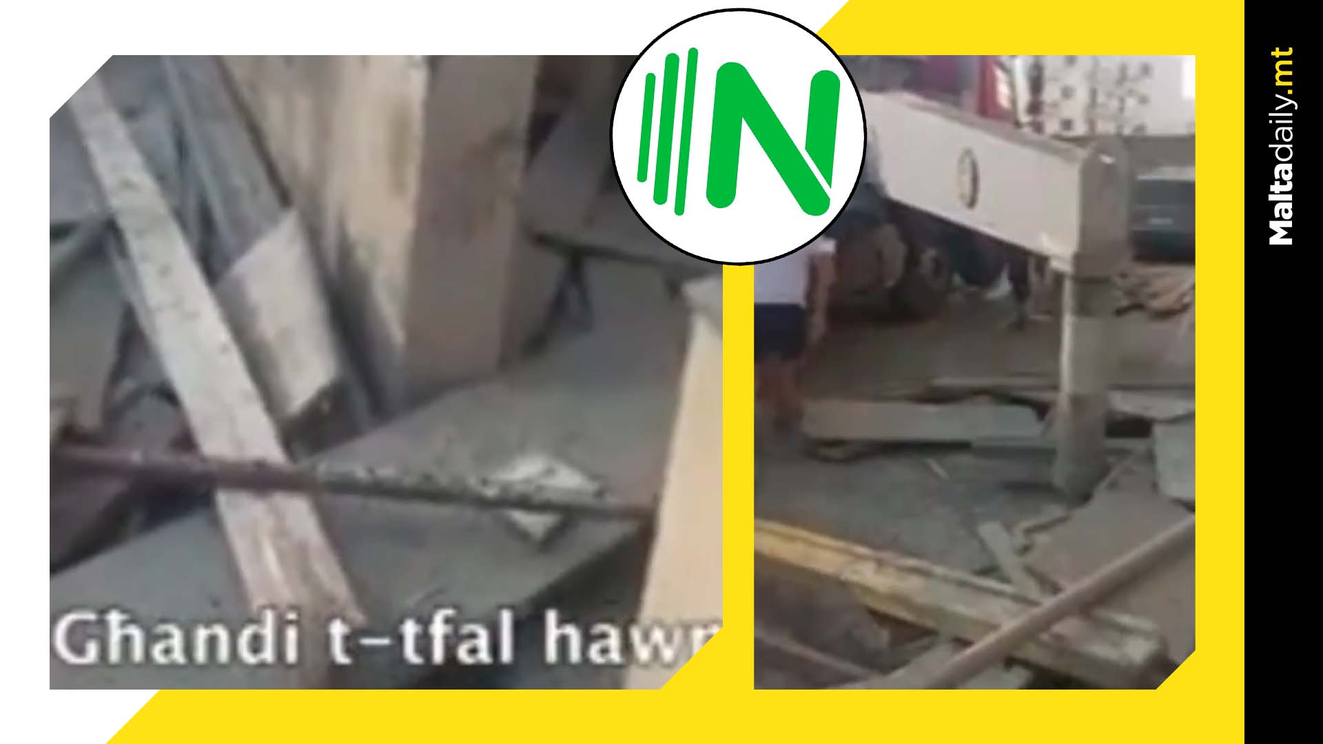 Birkirkara Collapsing Scaffolding Endangers Family With Children