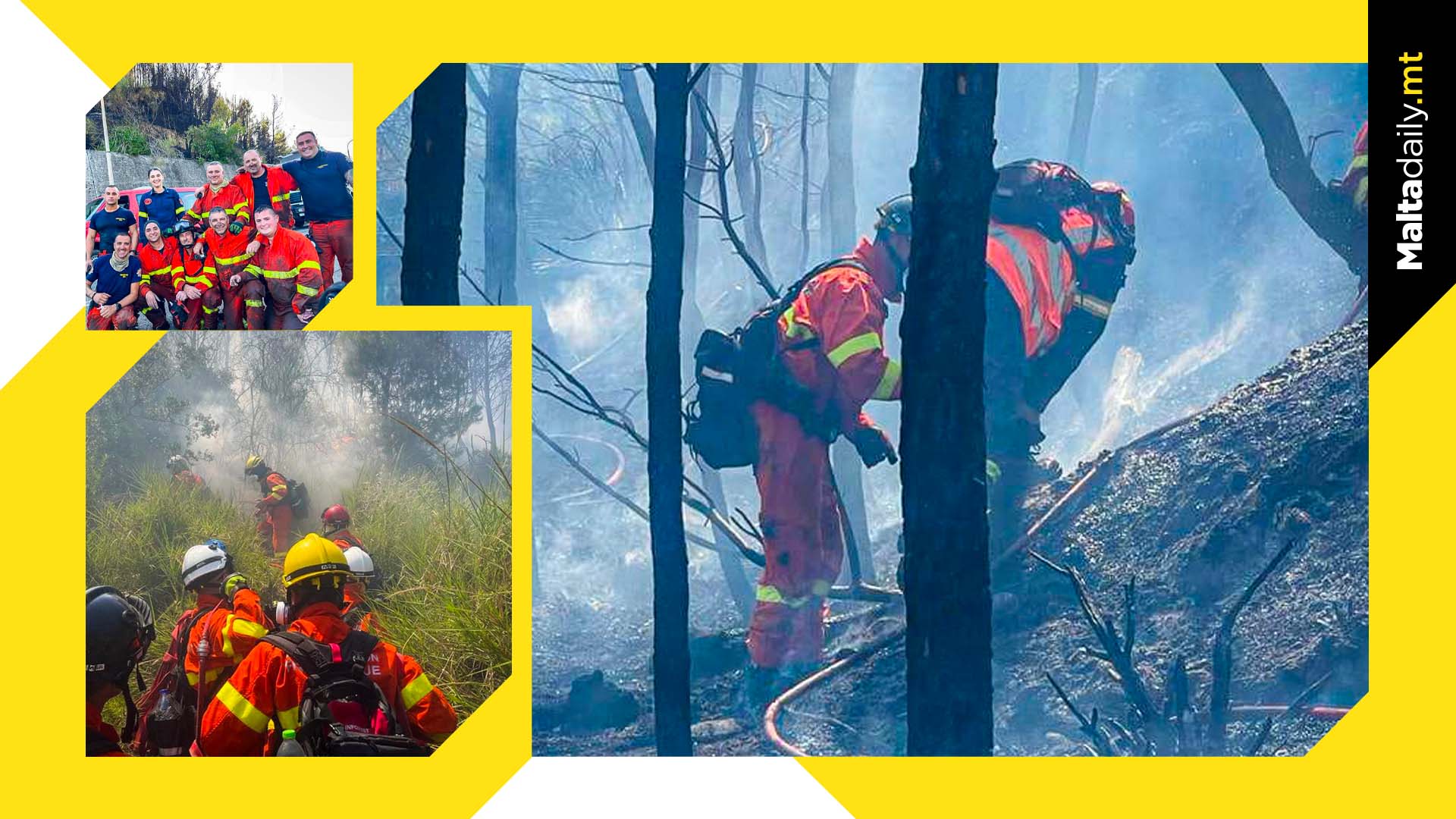 Malta CPD Officers In Greece Face Raging Fires Head On