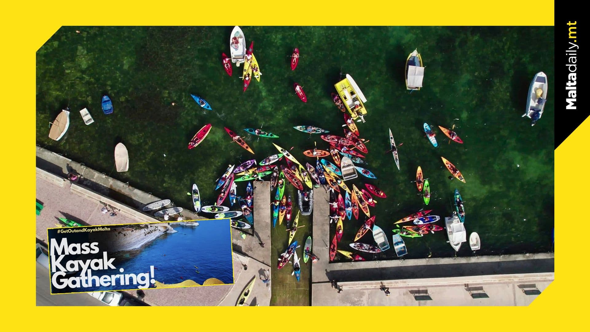 A Record Turnout Of 73 Kayaks And 10SUPs In Malta Filmed On Euronews