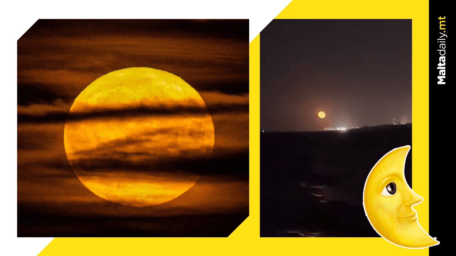 Full Buck Super Moon Shines Above Malta