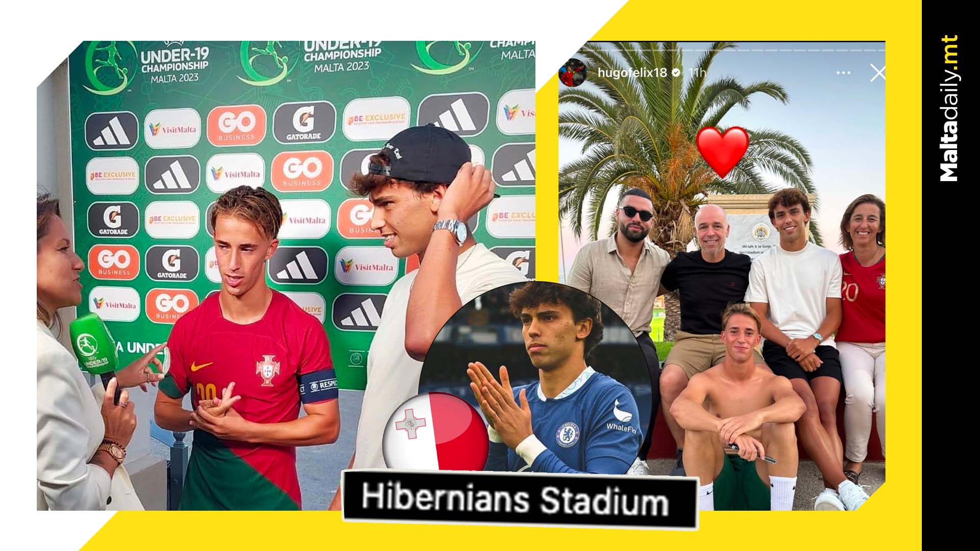 Joao Felix Supports Brother Hugo In U19 Opener Match In Malta