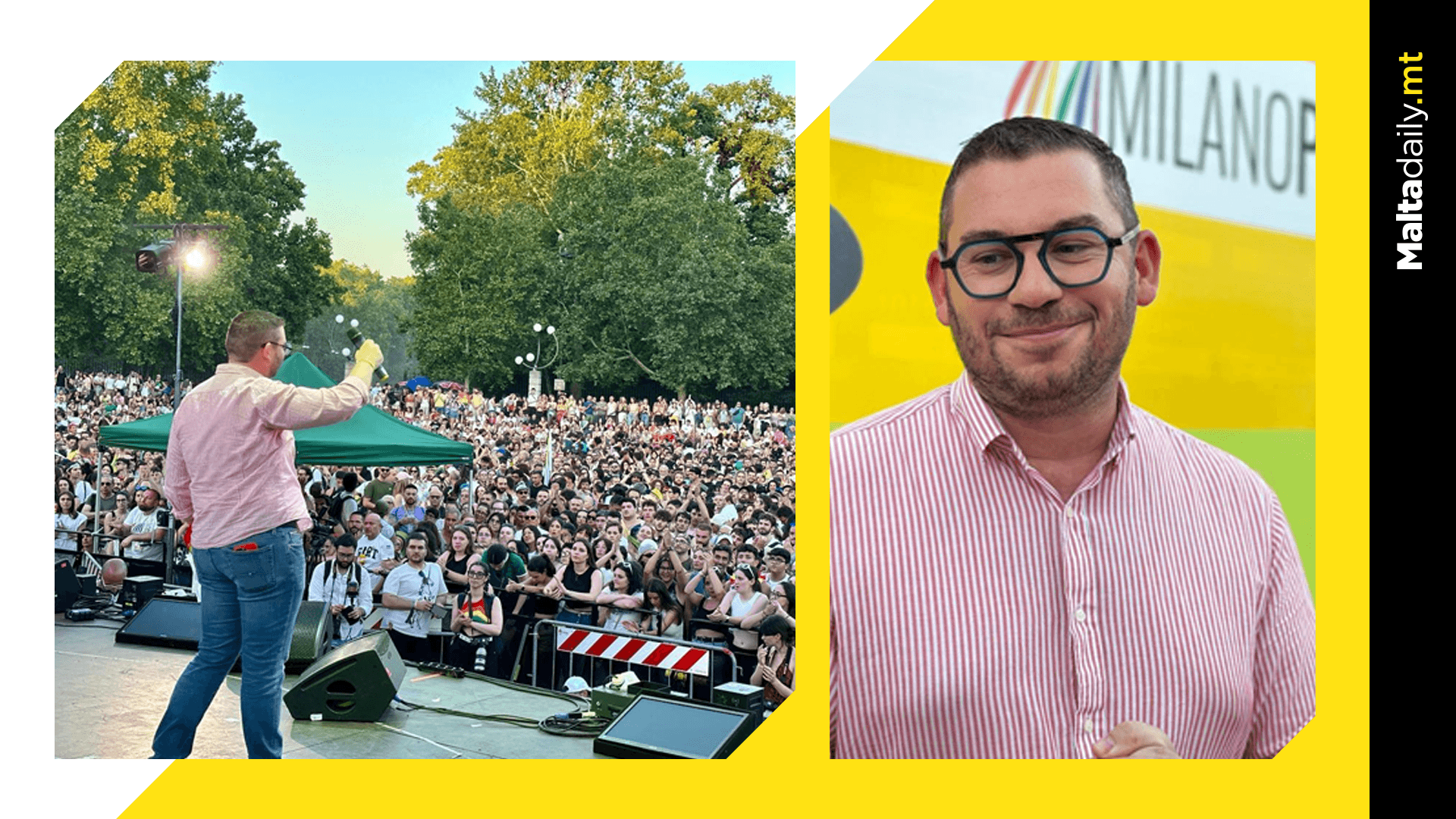 Cyrus Engerer Addresses Over 300,000 At Milano Pride 2023