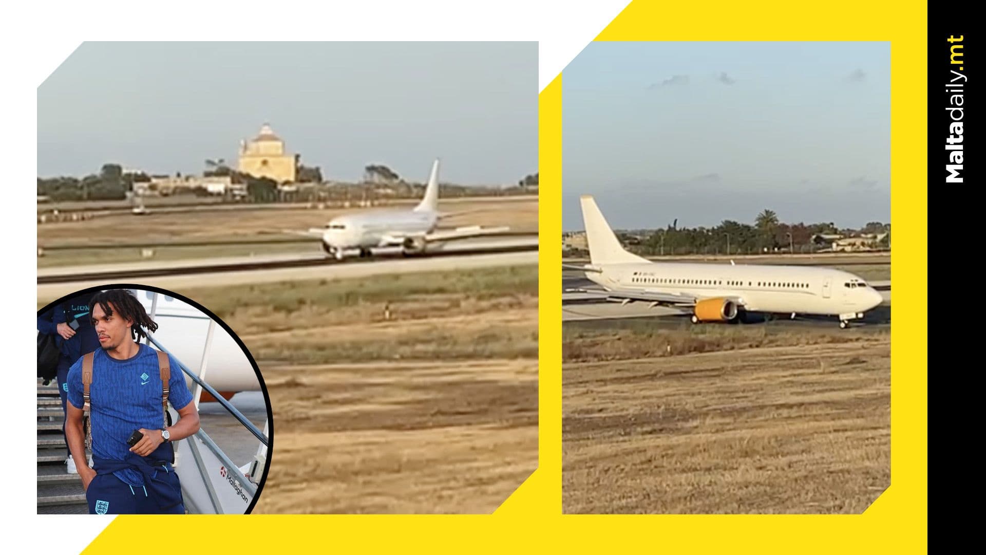 WATCH: England team’s plane takes wrong turn & gets towed upon arrival in Malta